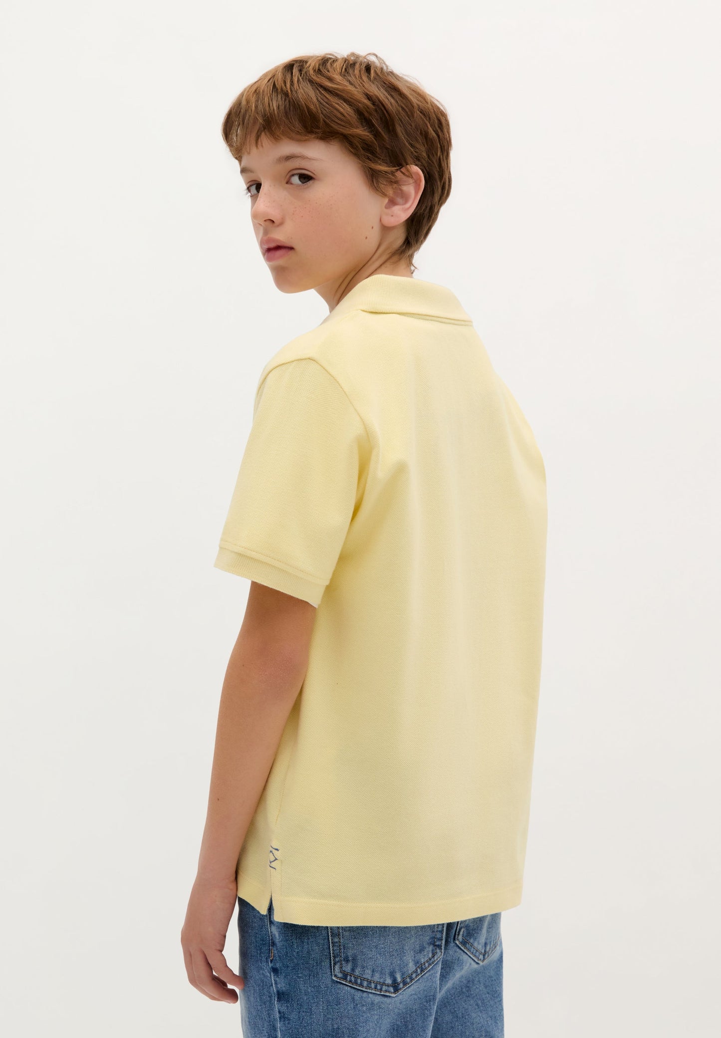 BASIC POLO SHIRT WITH SKULL DETAIL