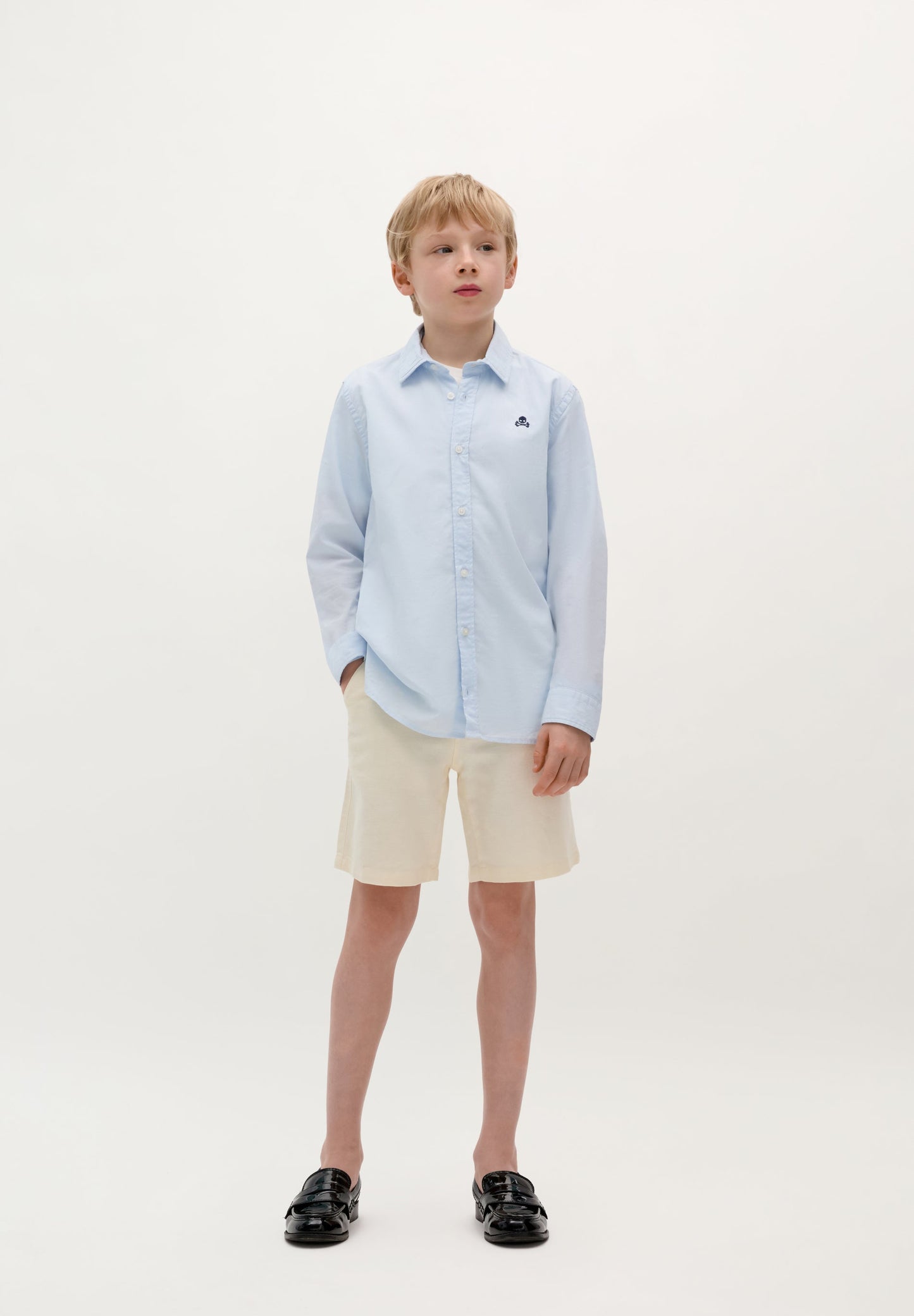 LINEN BERMUDA SHORTS