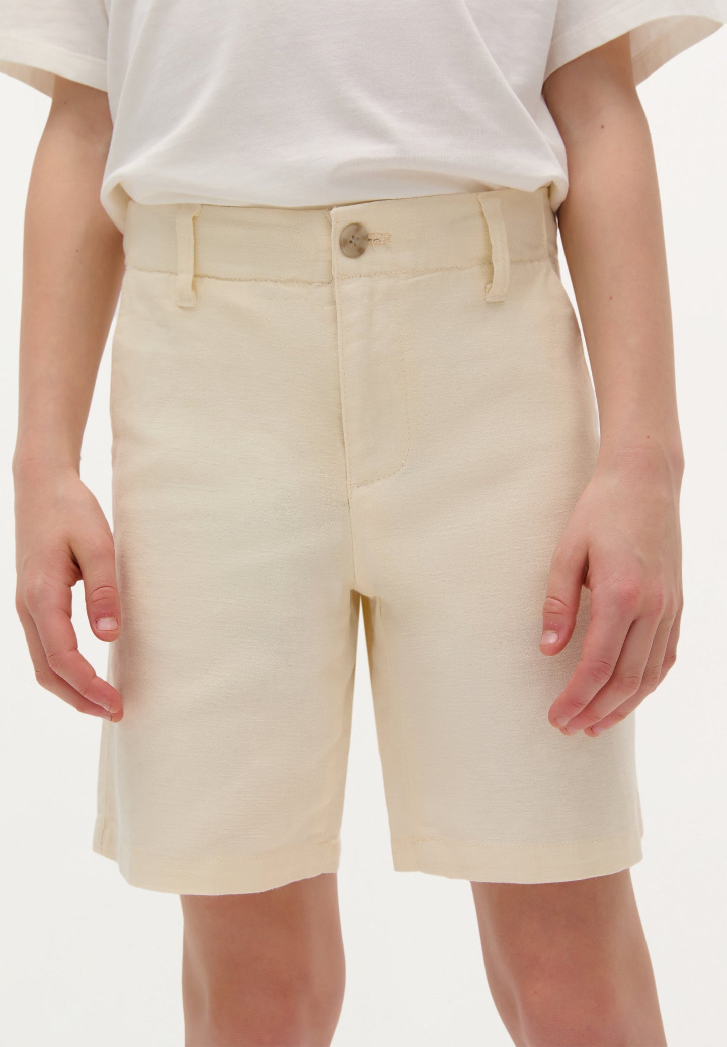 LINEN BERMUDA SHORTS