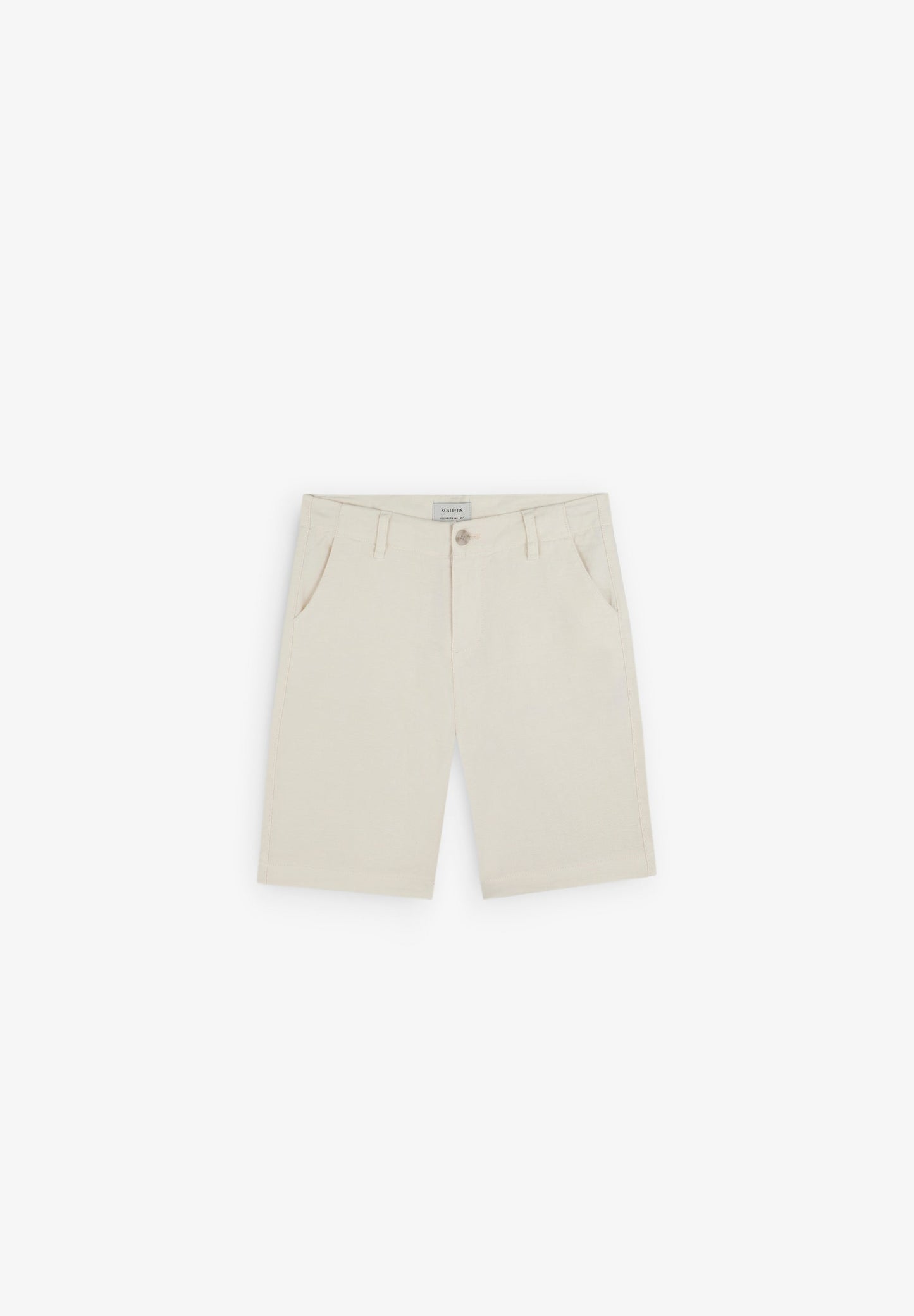 LINEN BERMUDA SHORTS
