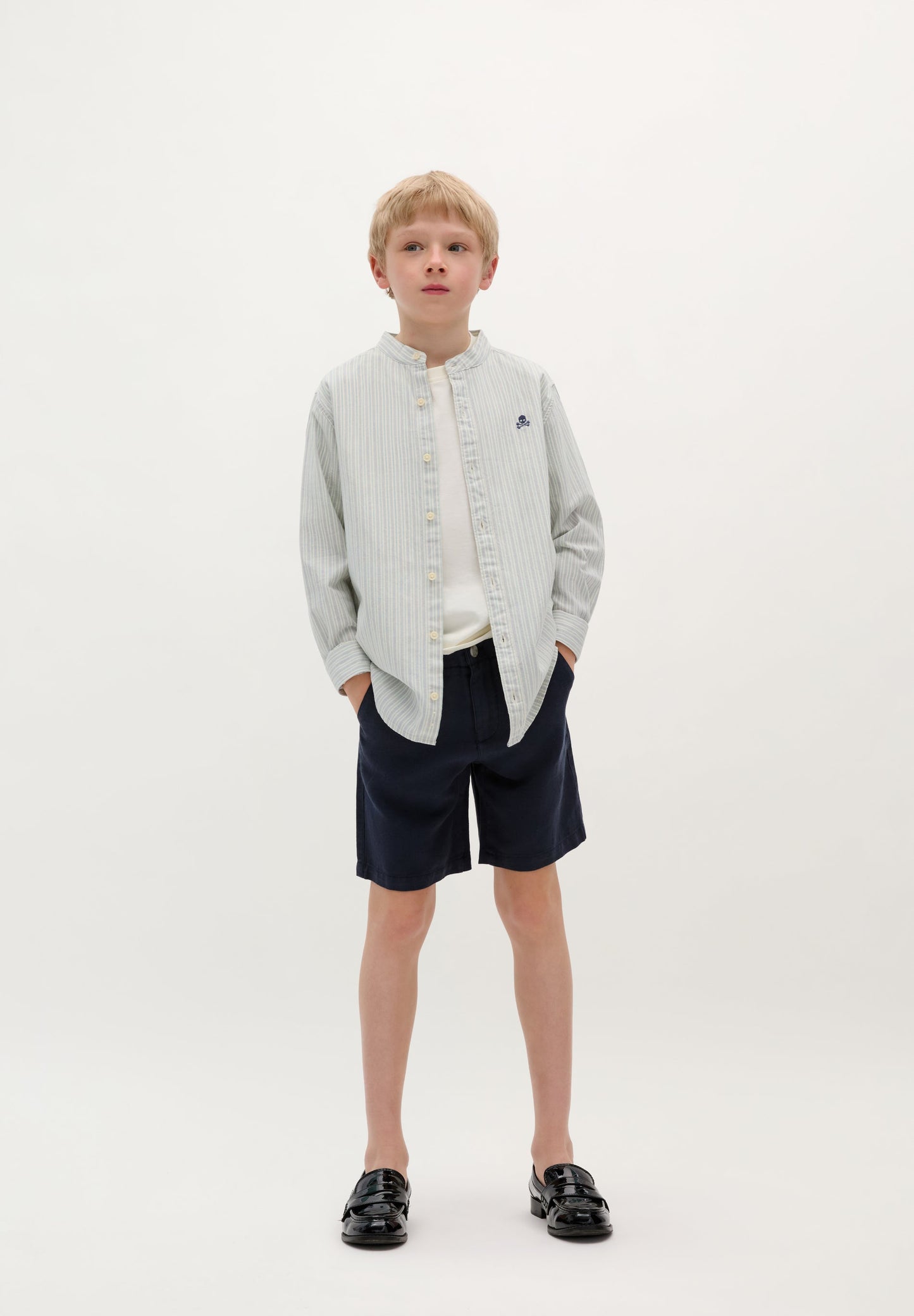 LINEN BERMUDA SHORTS