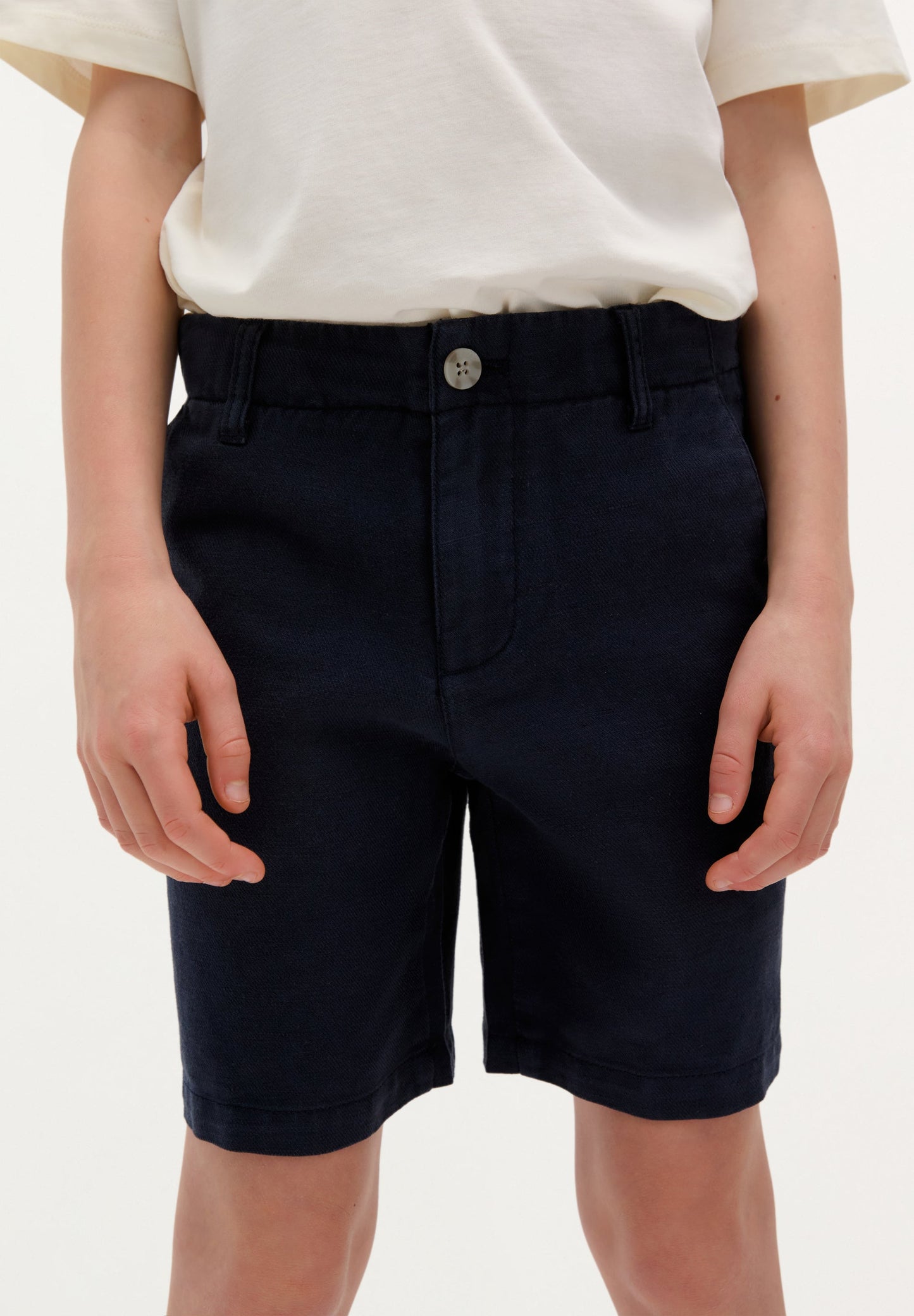 LINEN BERMUDA SHORTS