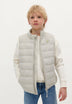 PUFFER VEST WITH SKULL