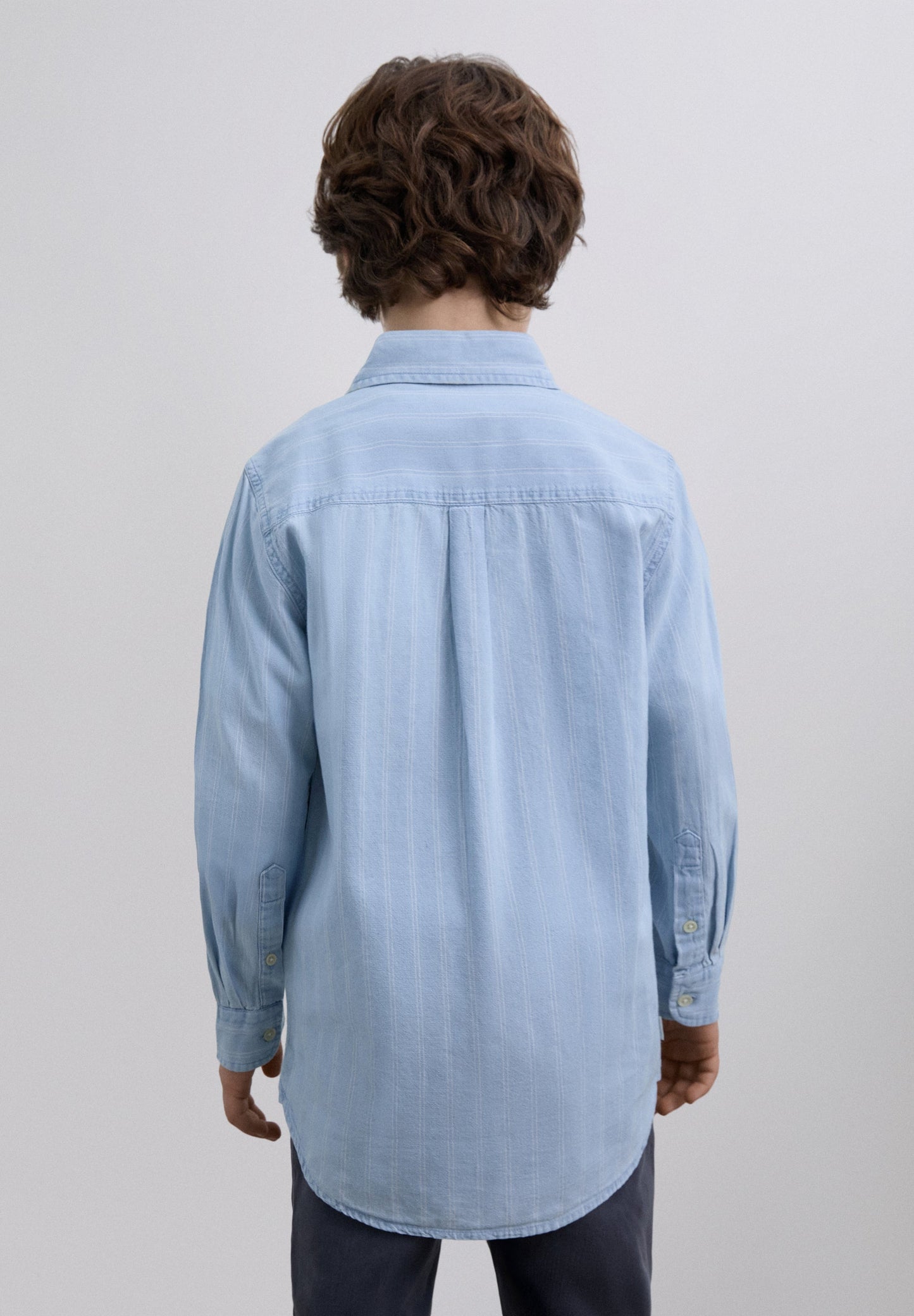 SCK KINDER-JEANSHEMD MIT STREIFEN