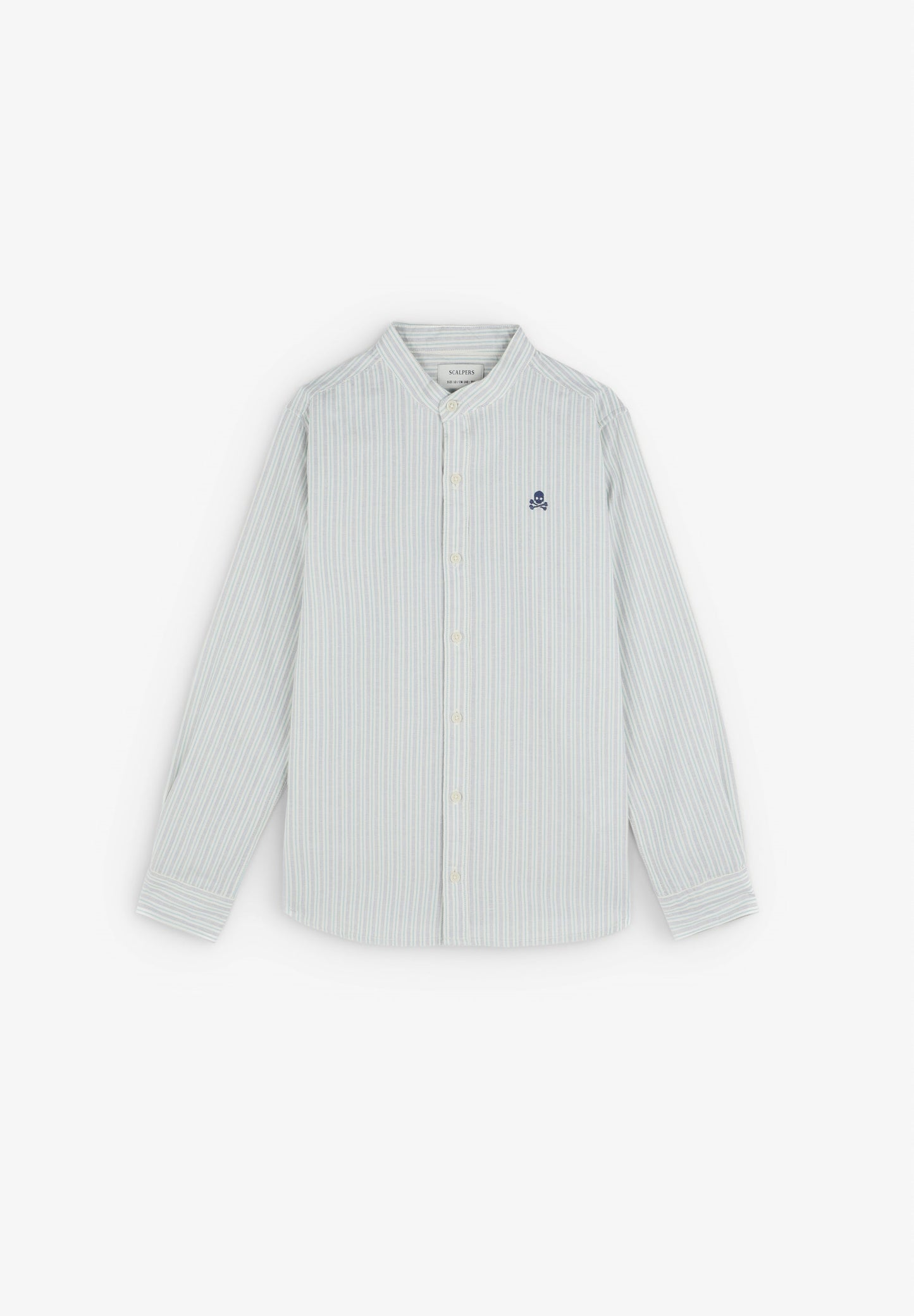 CHEMISE RAYURES COL MAO