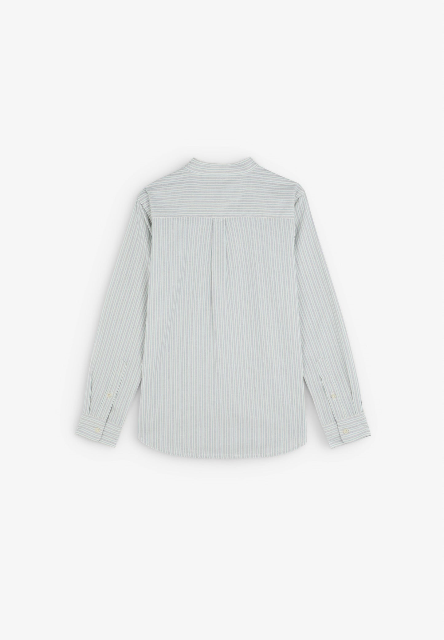CHEMISE RAYURES COL MAO