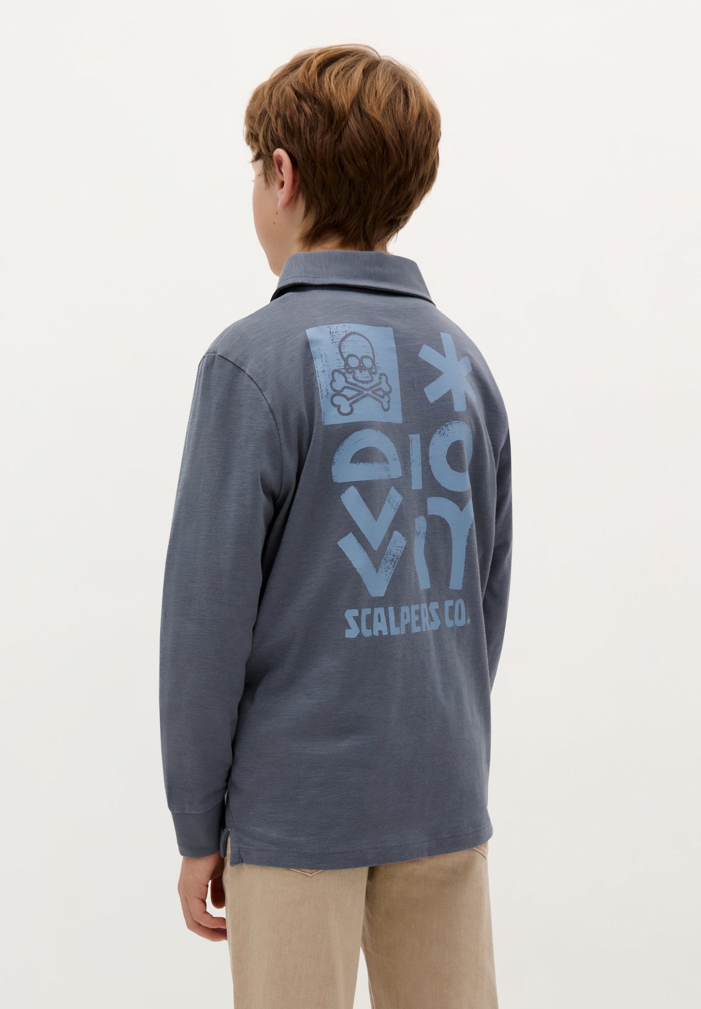 LONG SLEEVE PRINT POLO