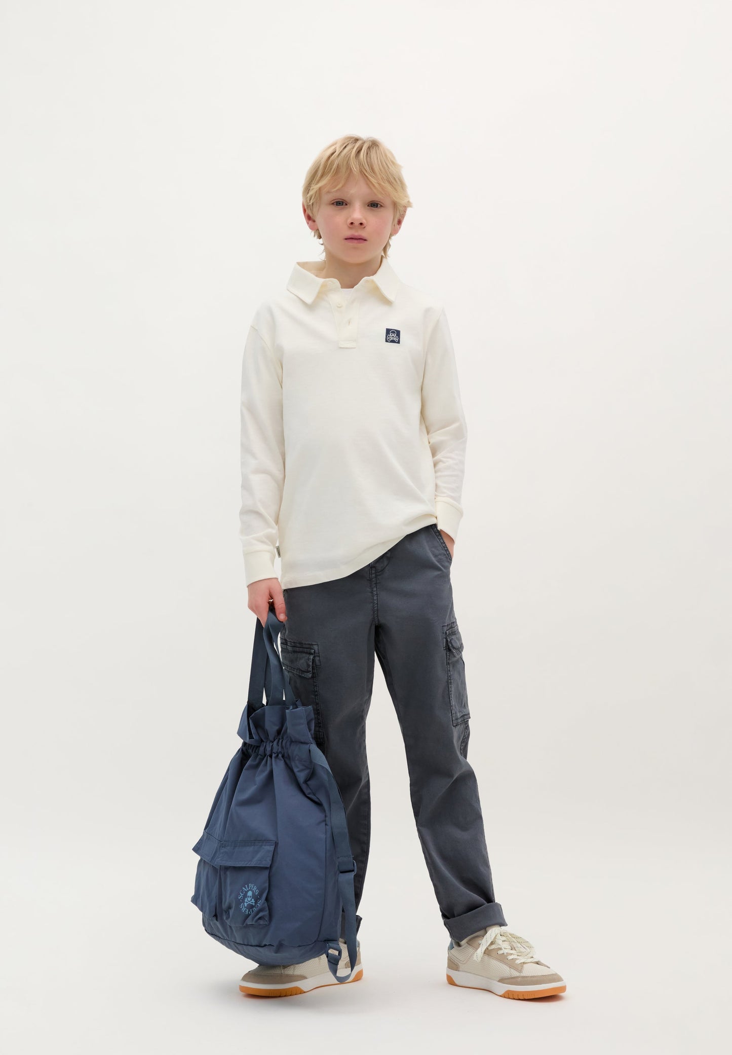 LONG SLEEVE PRINT POLO