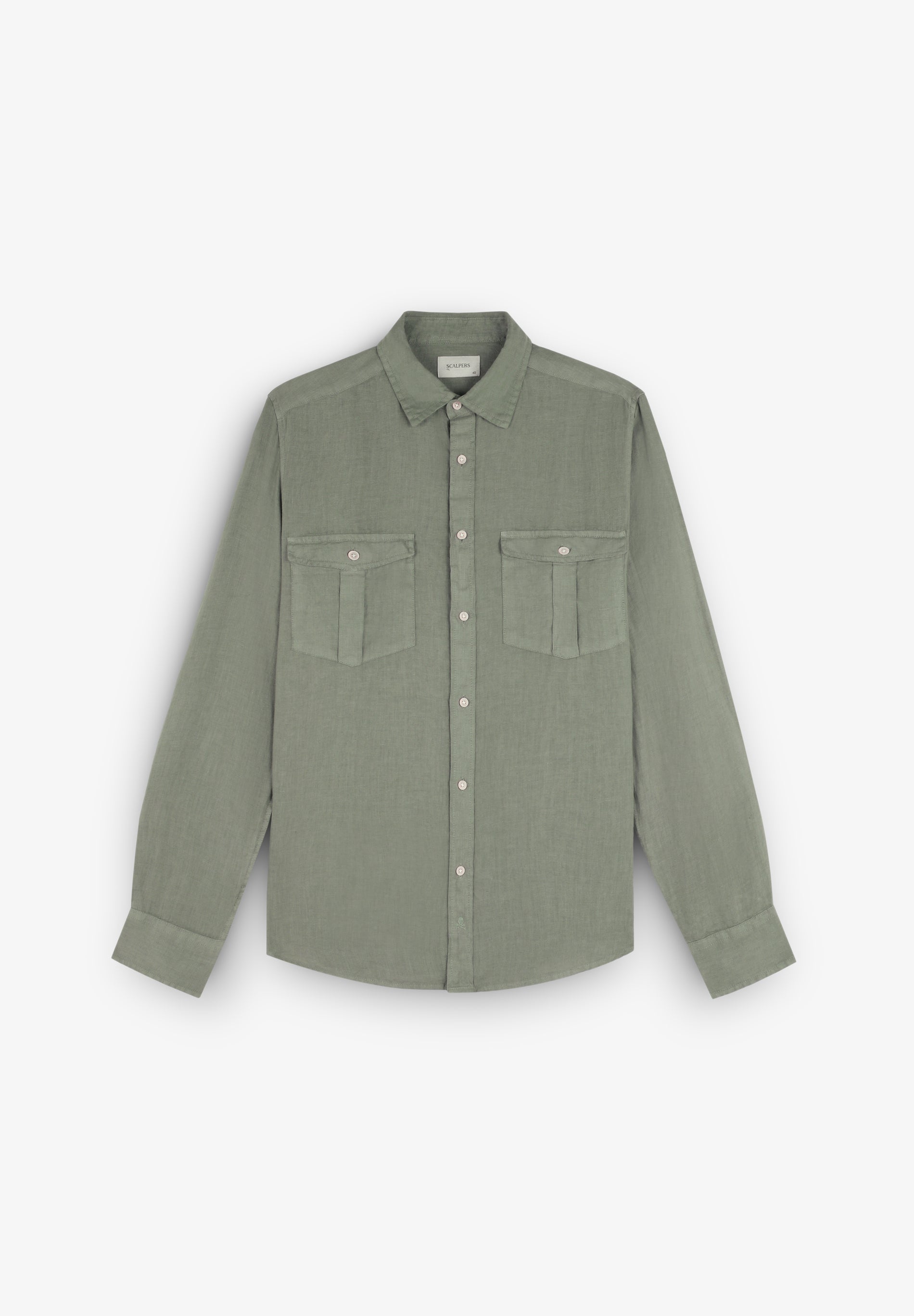 LINEN SHIRT WITH POCKETS
