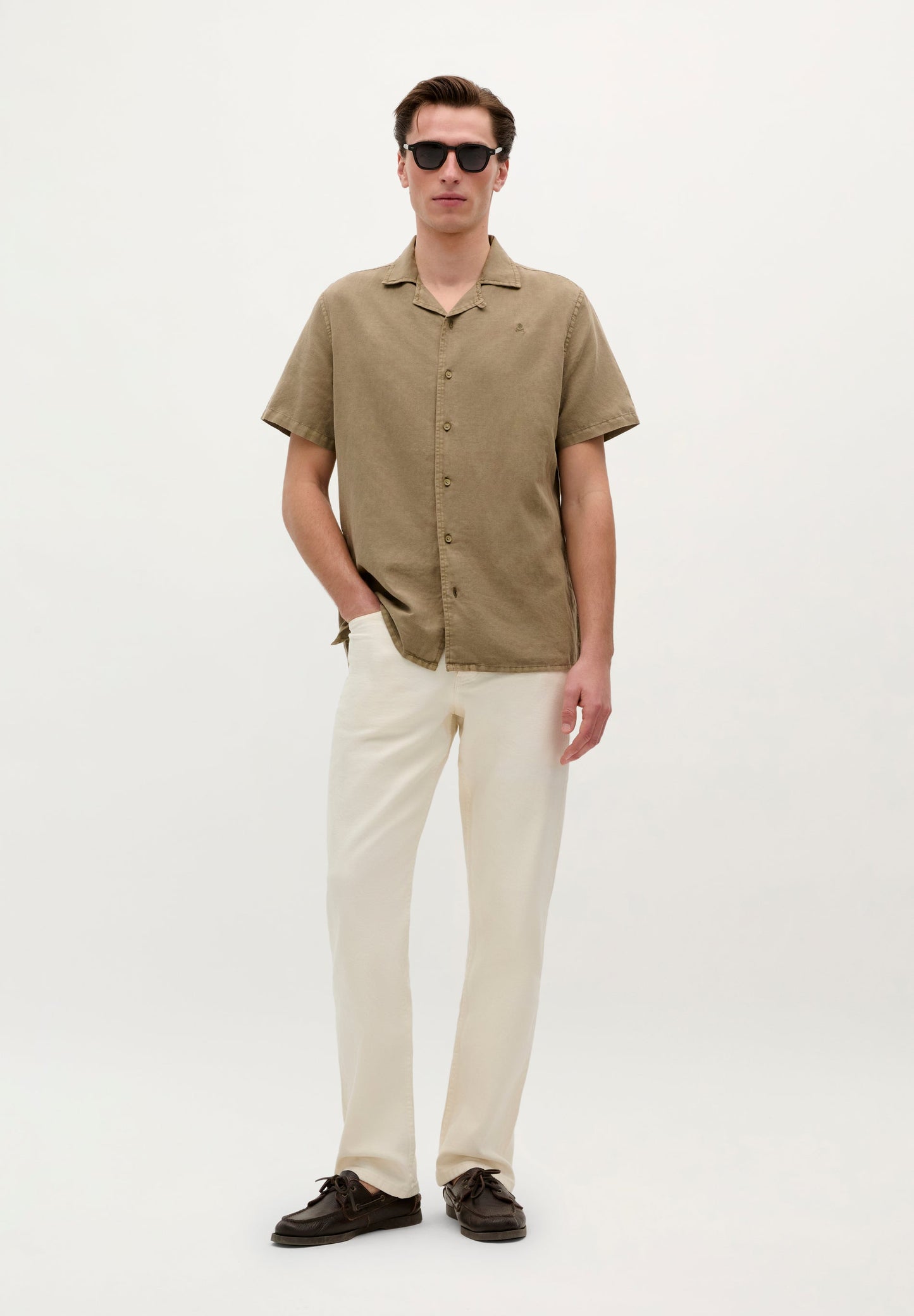 SHORT SLEEVE LINEN SHIRT