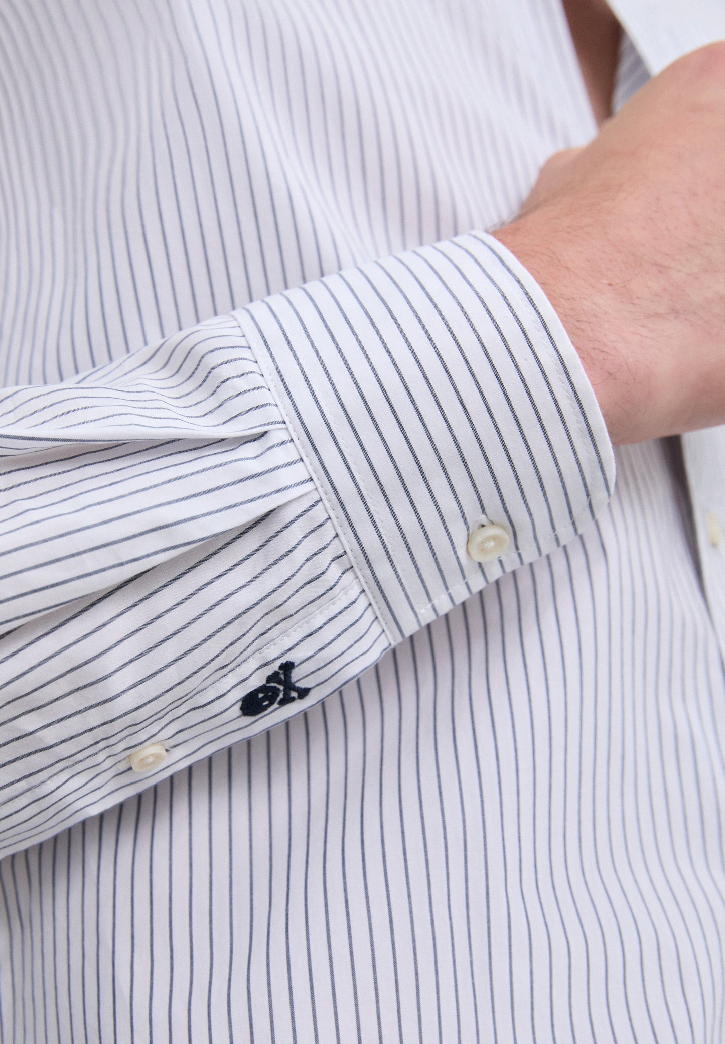 CHEMISE RAYÉE COUPE DROITE