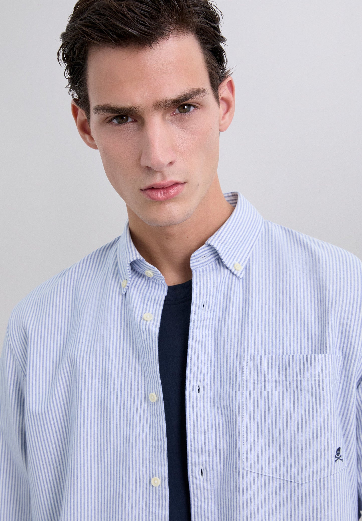 CHEMISE SKULL COL BOUTONS