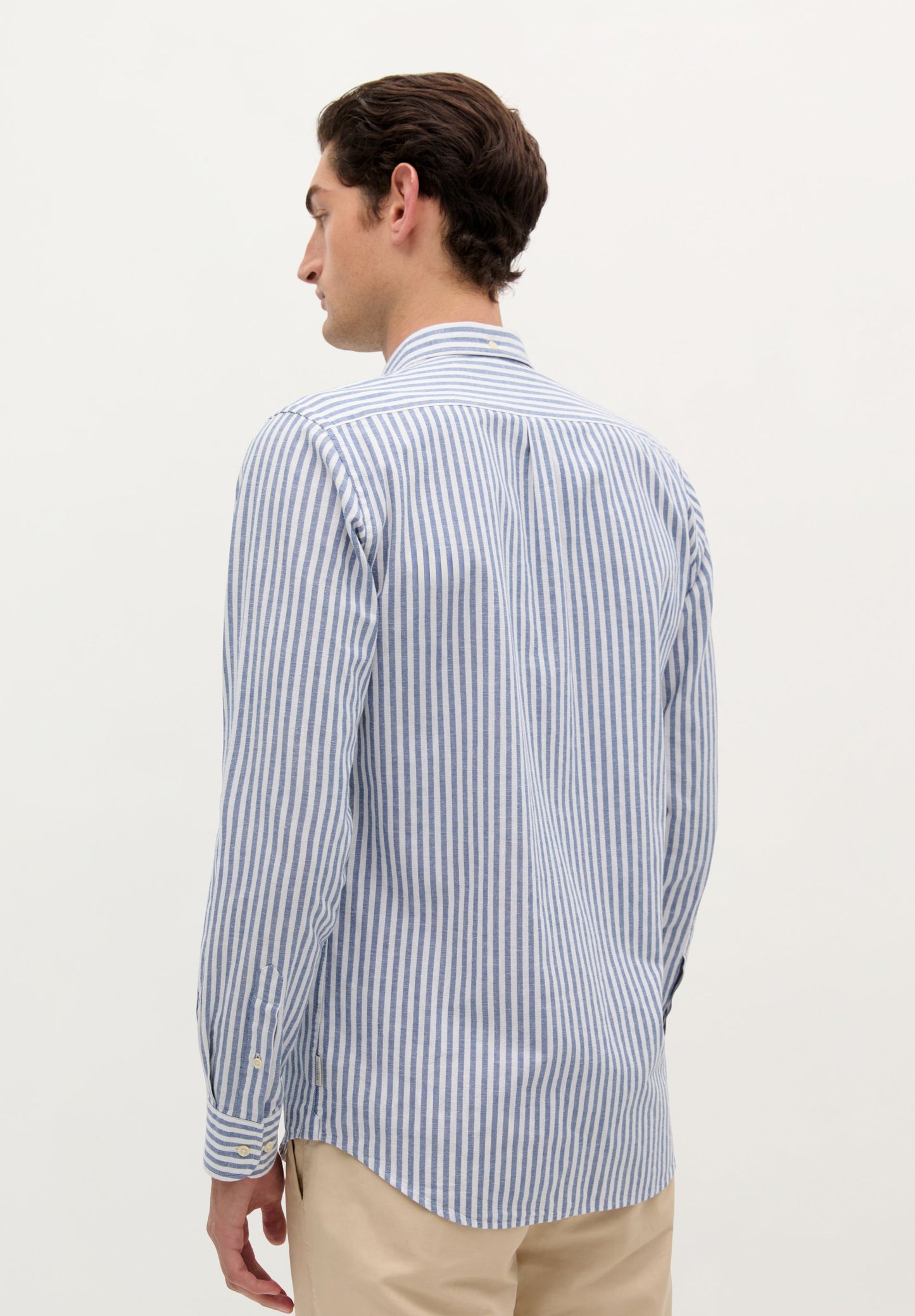 STRIPE SHIRT WITH BUTTON-DOWN COLLAR