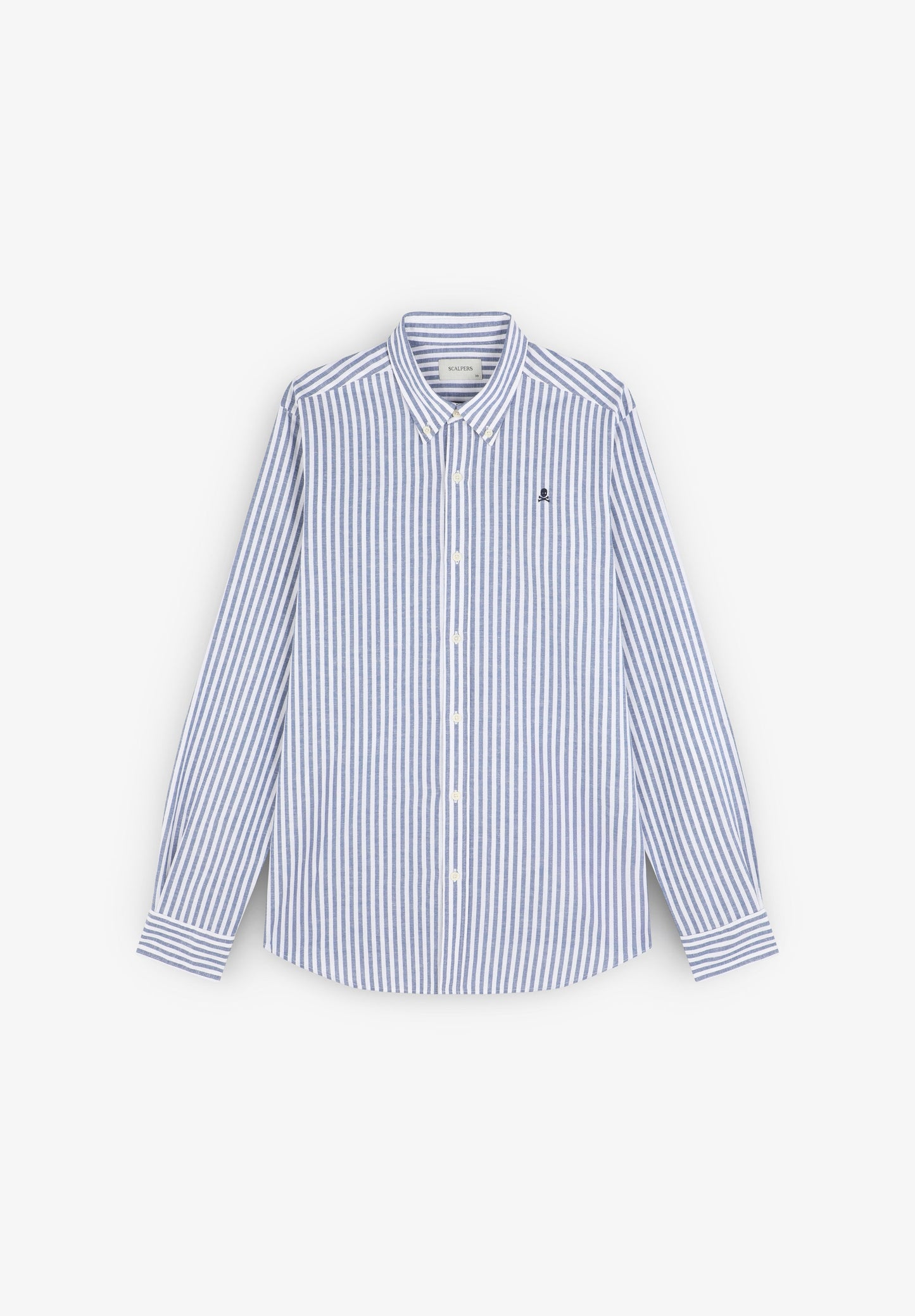STRIPE SHIRT WITH BUTTON-DOWN COLLAR