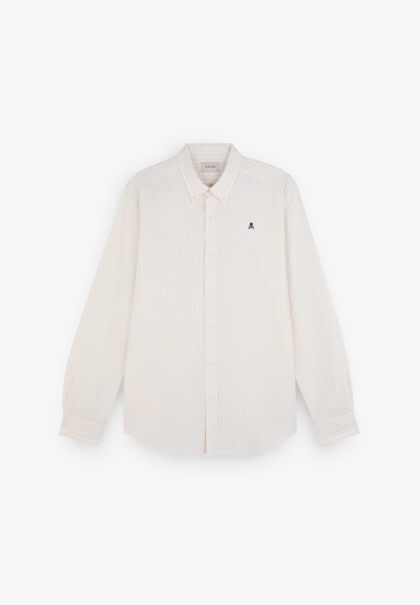 STRIPE SHIRT WITH BUTTON-DOWN COLLAR