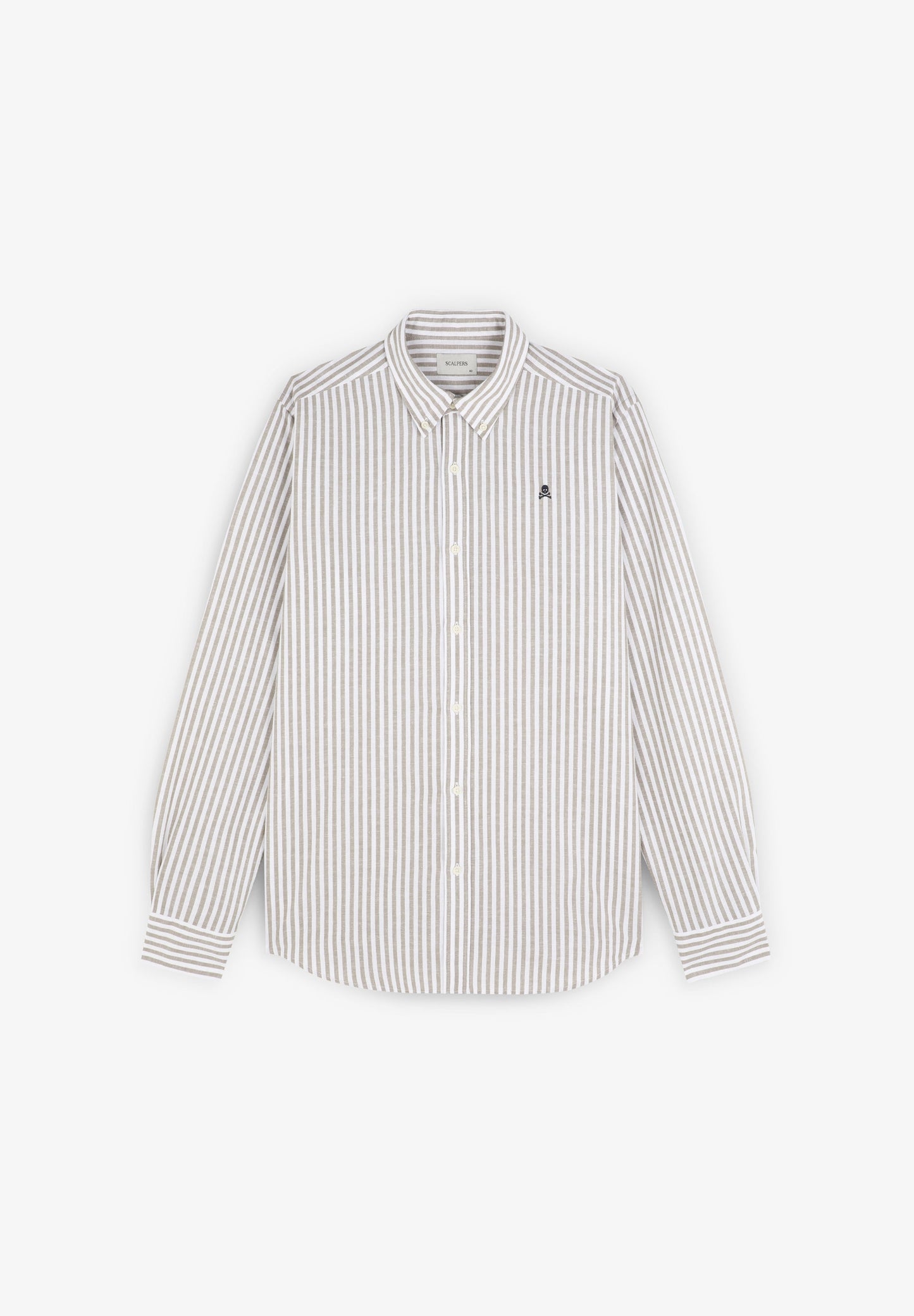 STRIPE SHIRT WITH BUTTON-DOWN COLLAR
