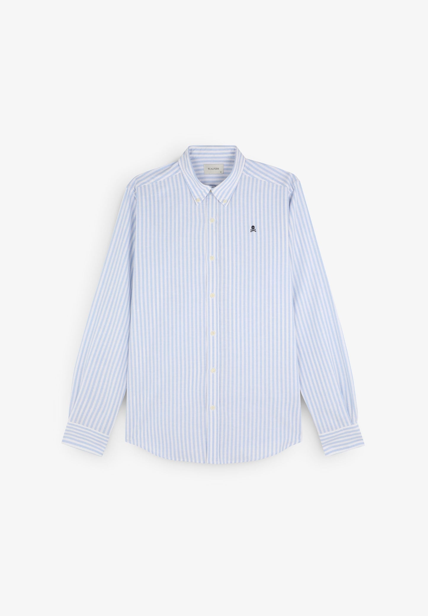 STRIPE SHIRT WITH BUTTON-DOWN COLLAR