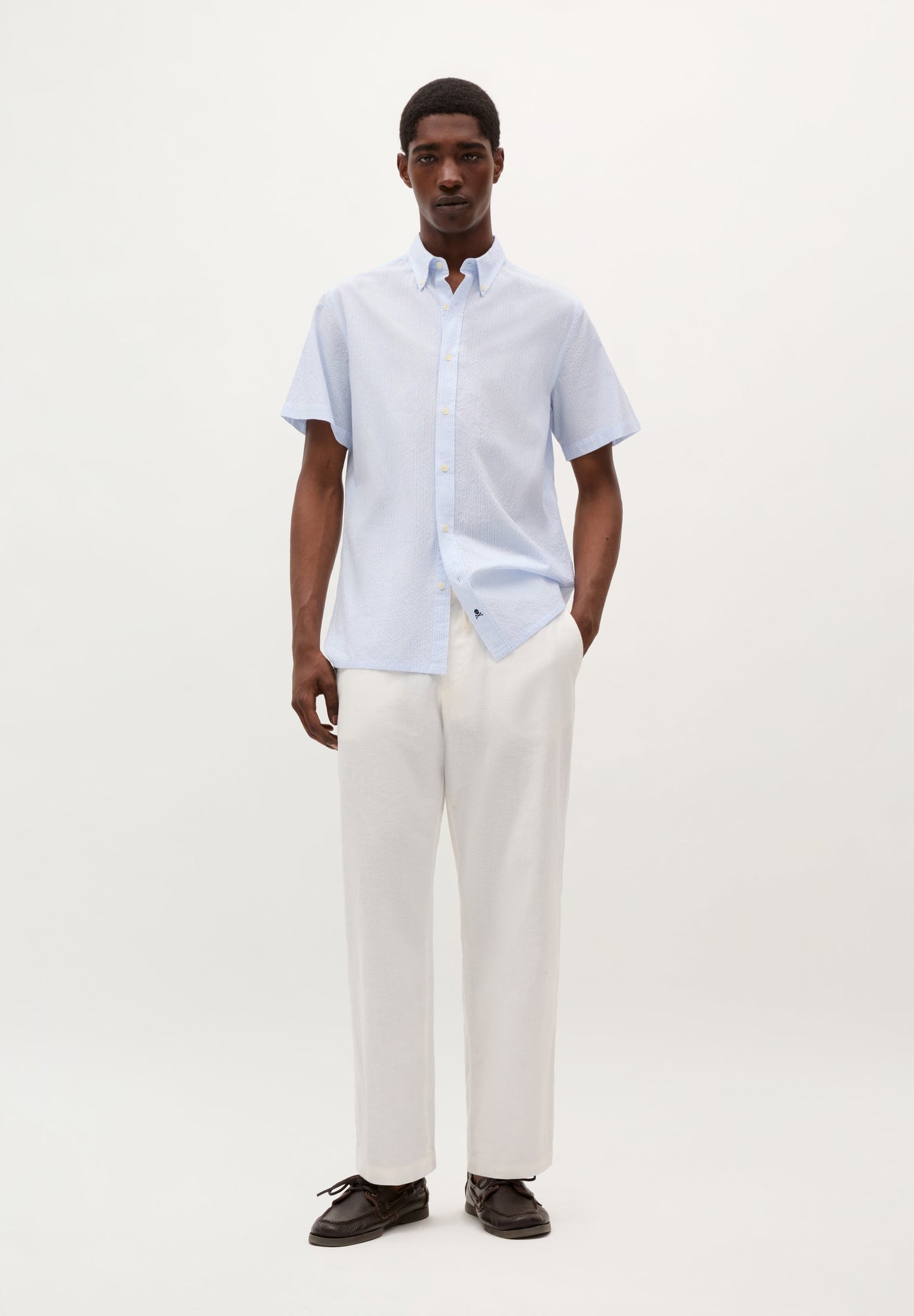 SHORT SLEEVE SEERSUCKER SHIRT