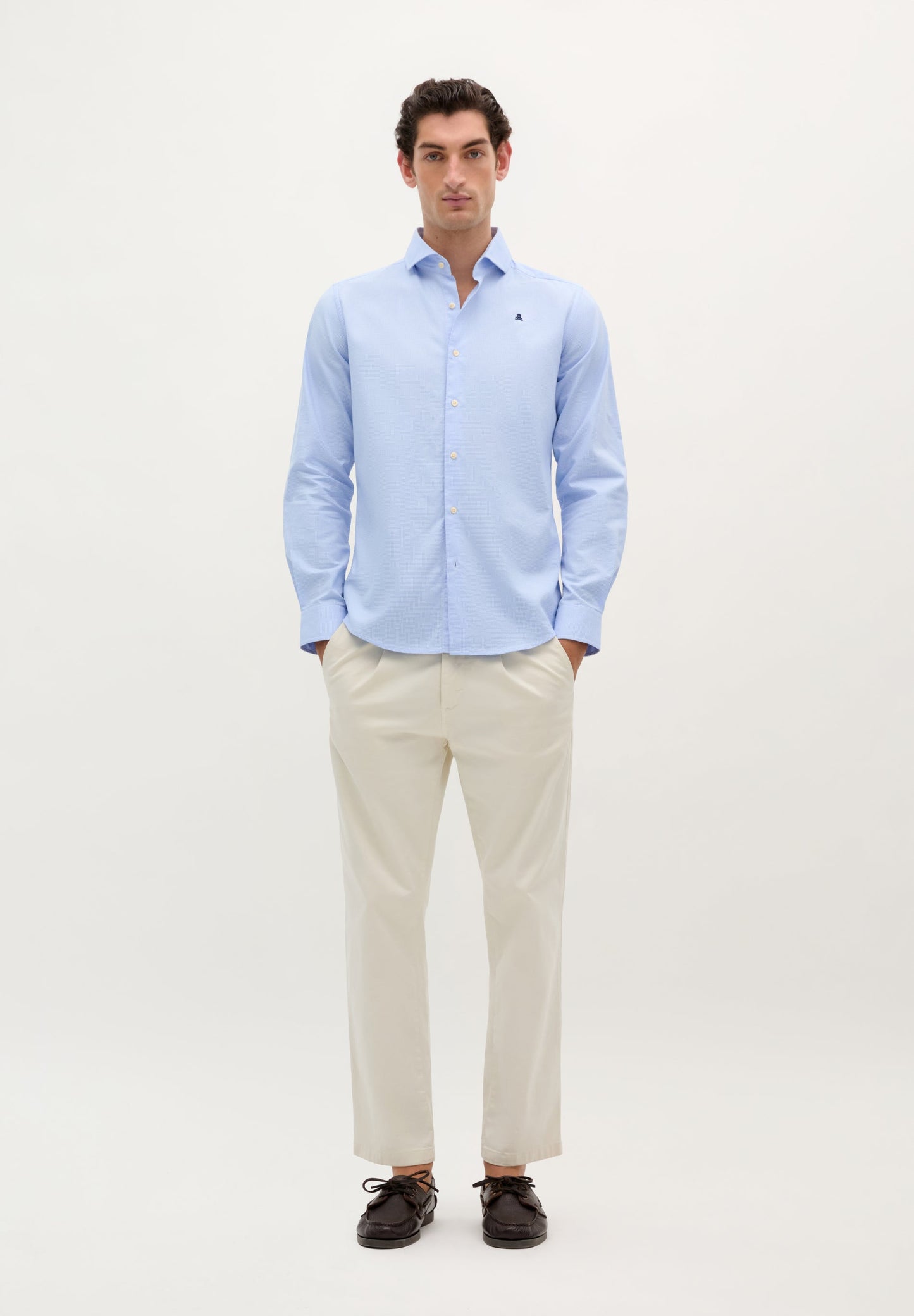 KLASSIEK GERUIT OVERHEMD