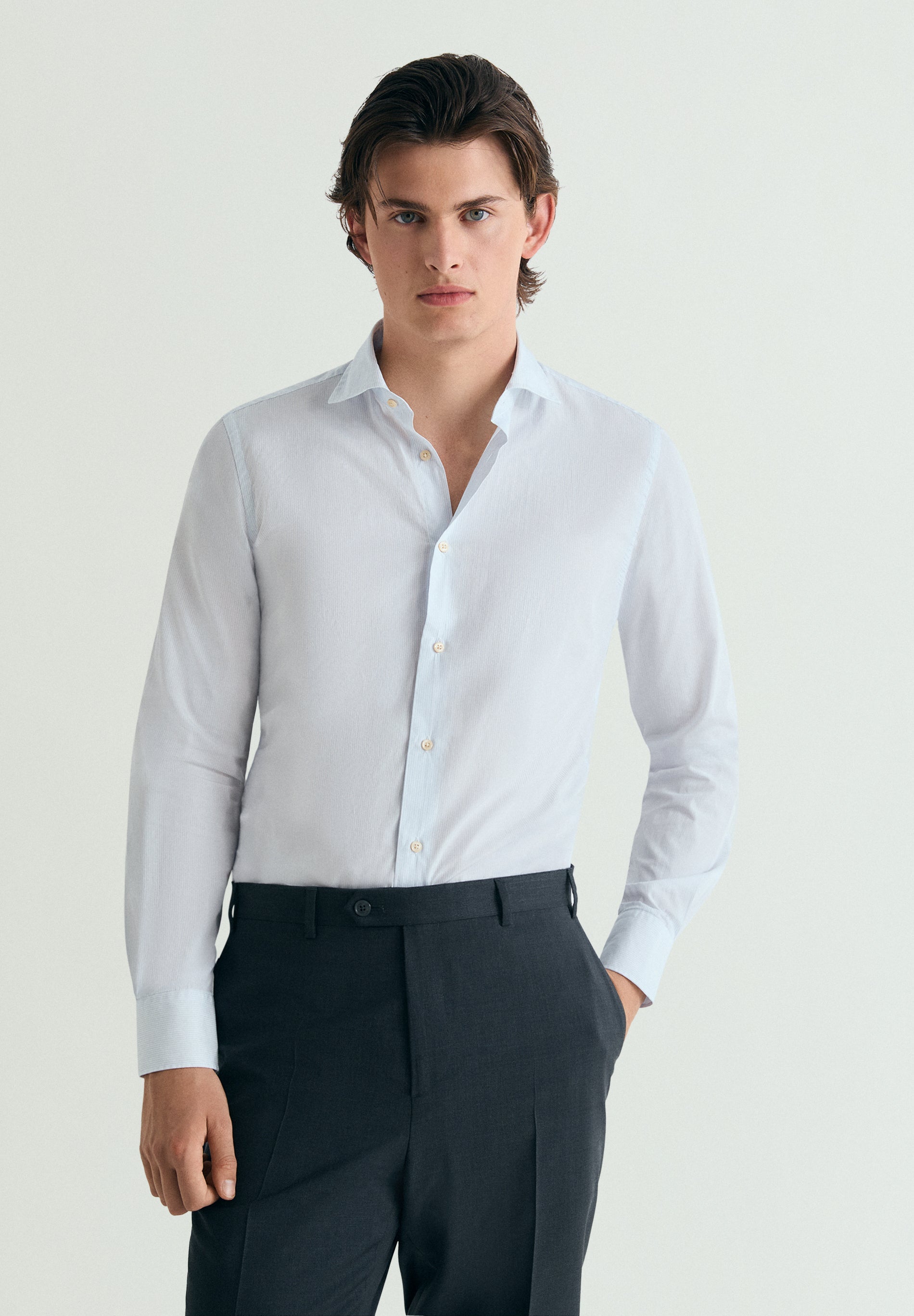 CAMICIA PREMIUM A MICRO RIGHE