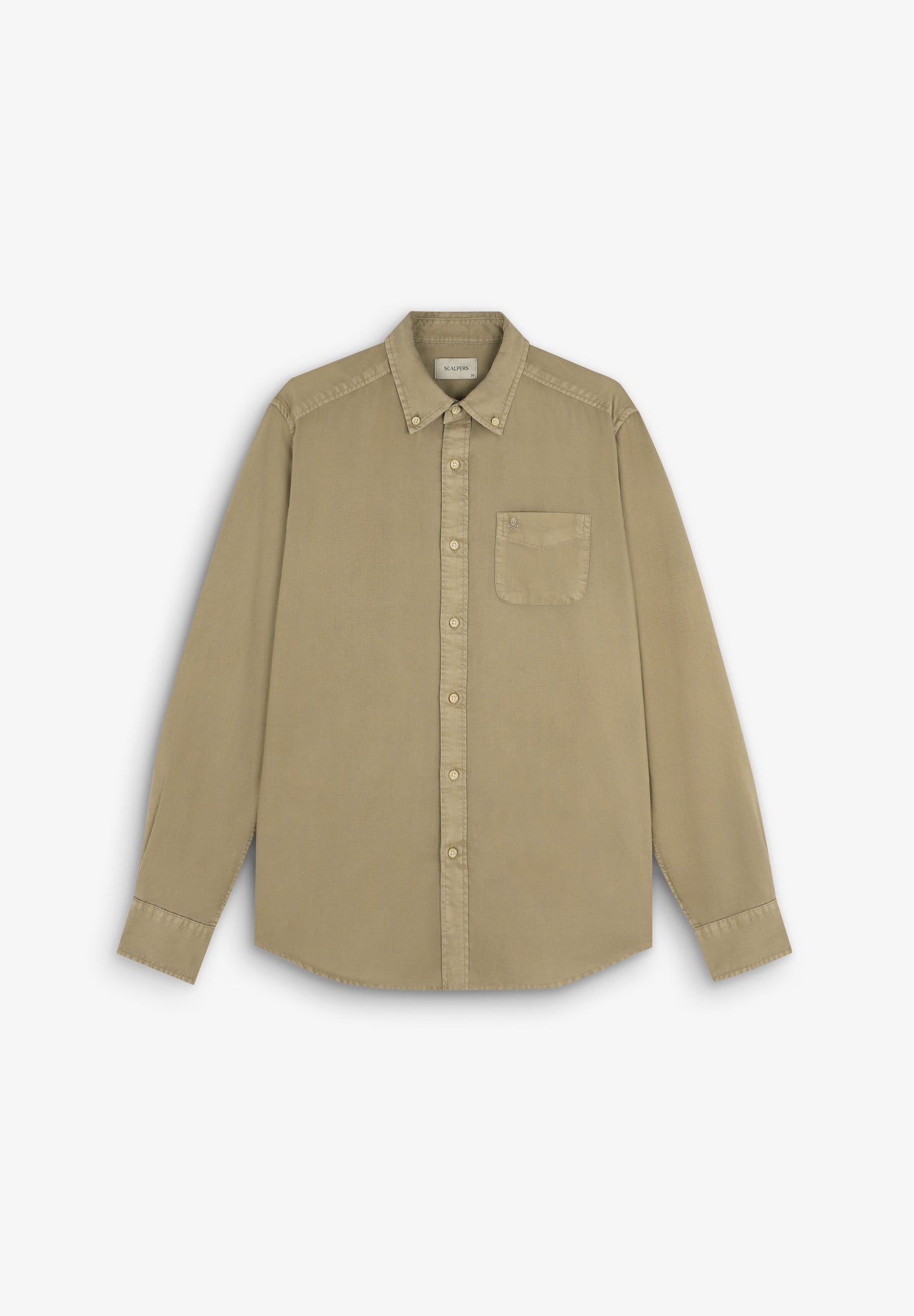 BUTTON COLLAR SKULL SHIRT