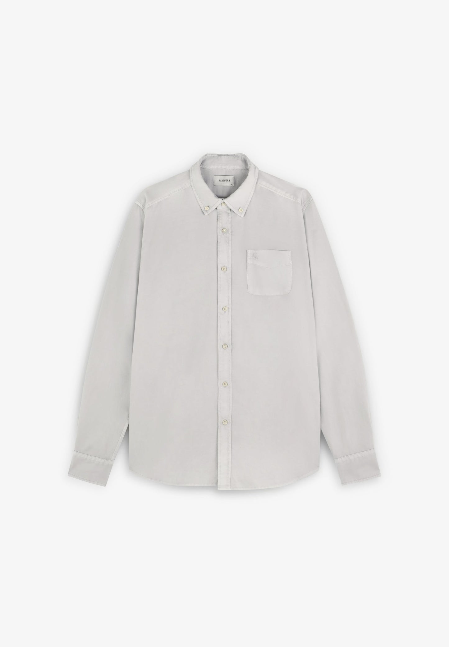 BUTTON COLLAR SKULL SHIRT