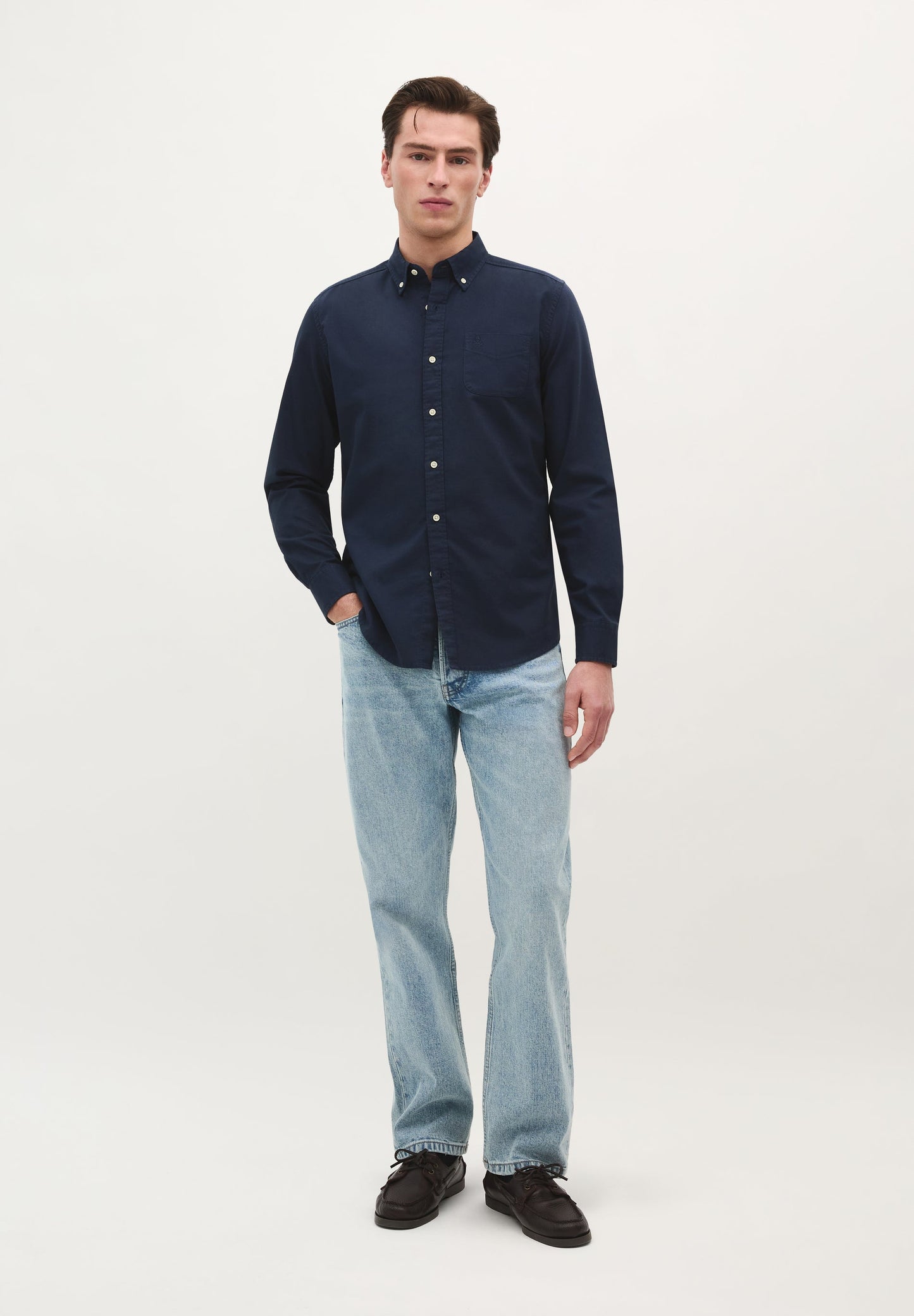 BUTTON COLLAR SKULL SHIRT