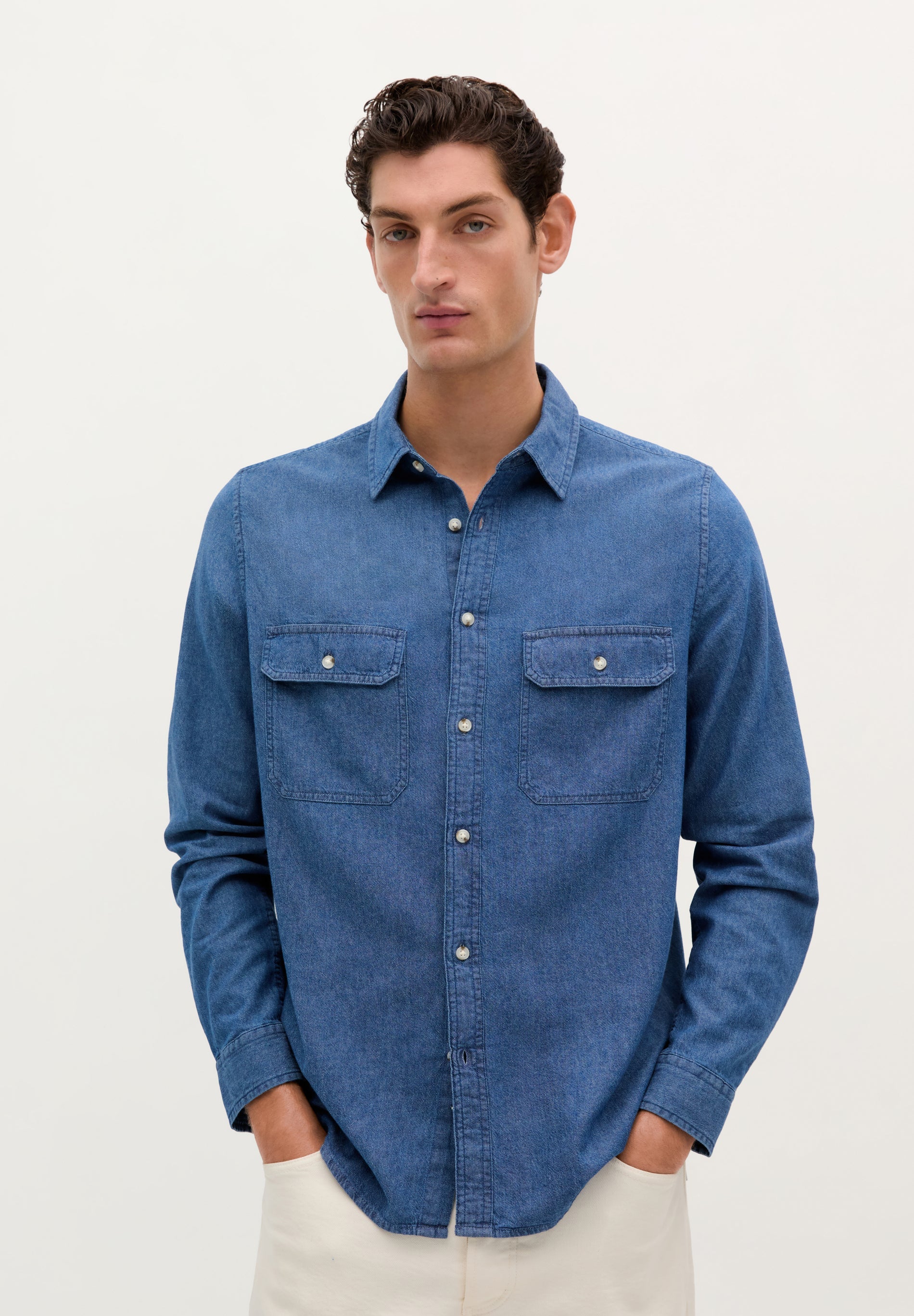 CHEMISE POCHES DENIM