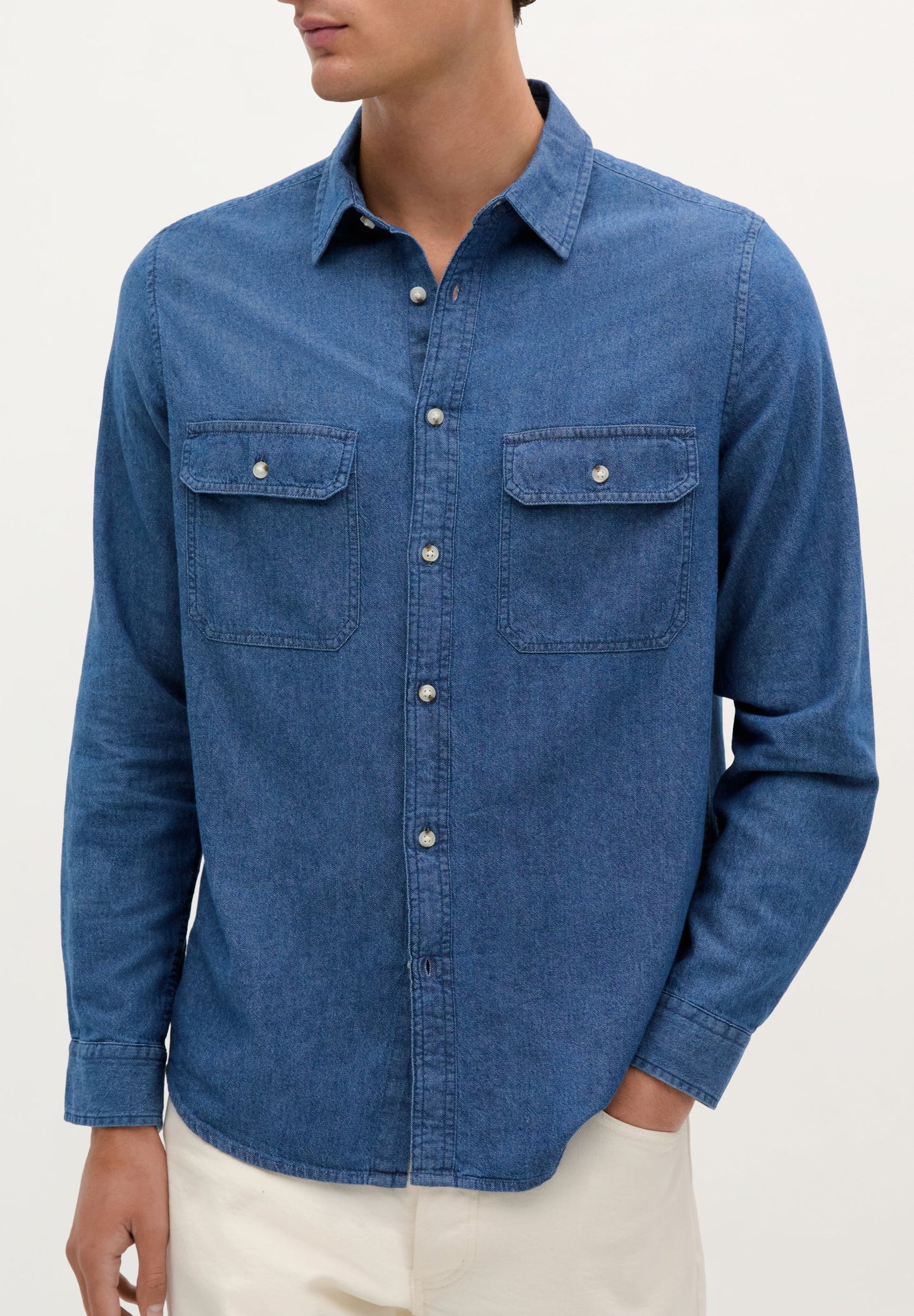 CHEMISE POCHES DENIM