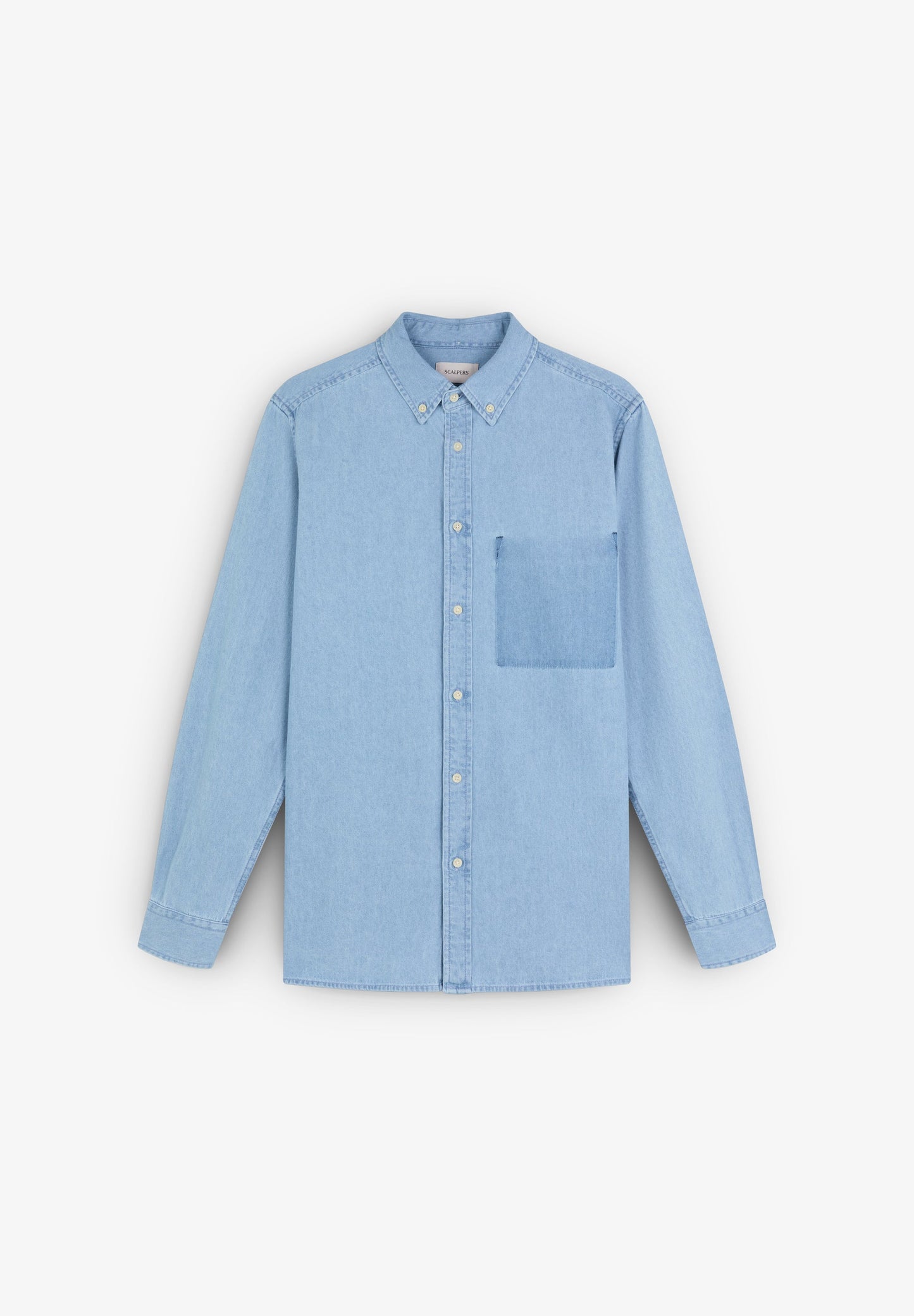 DENIM SHIRT WITH PATCH POCKET