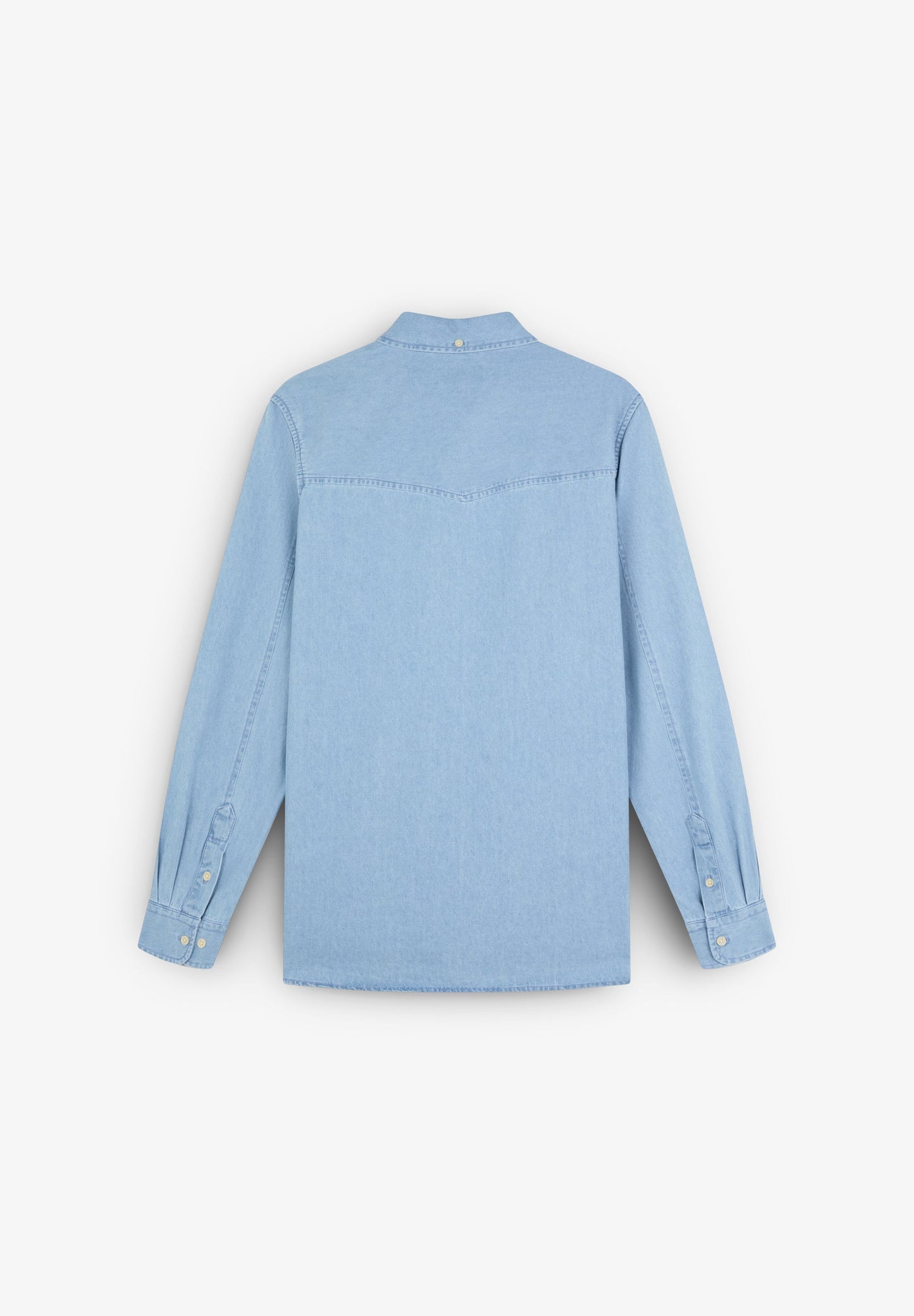 DENIM SHIRT WITH PATCH POCKET