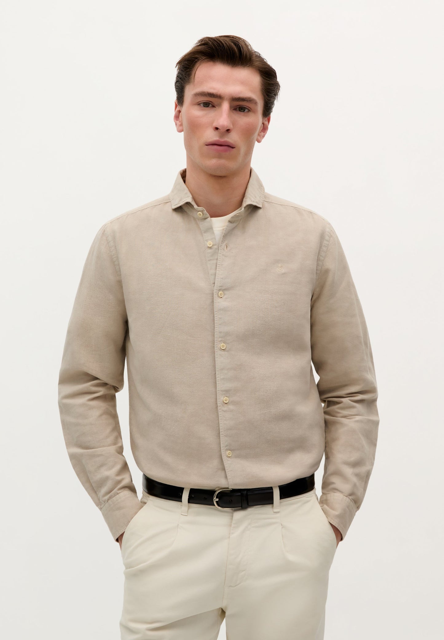 LINEN SKULL SHIRT
