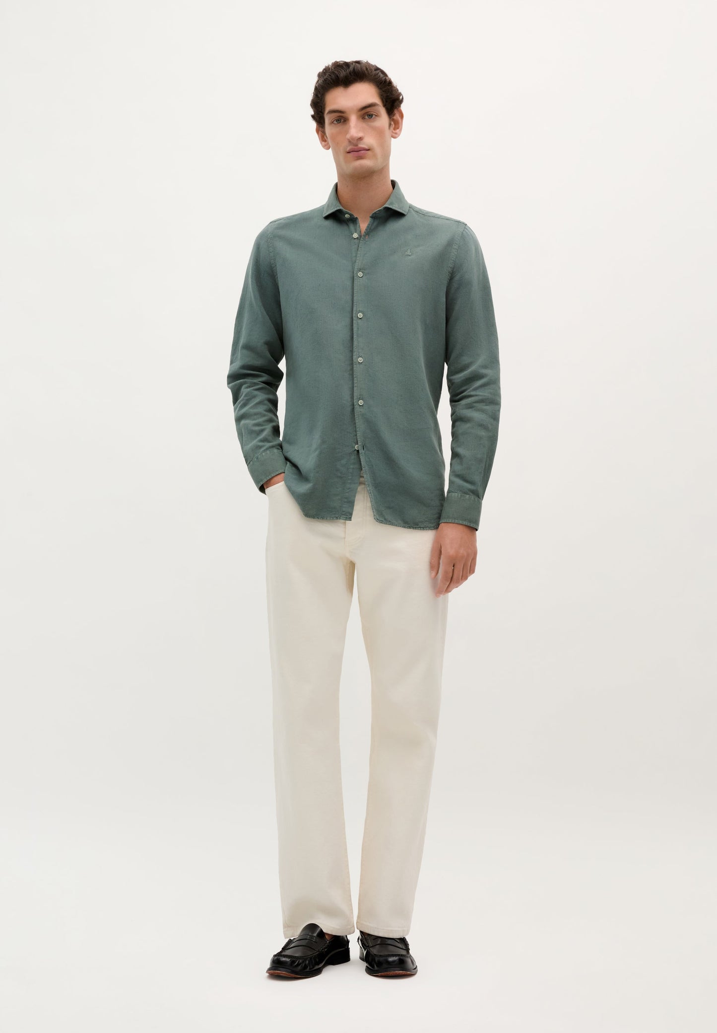 LINEN SKULL SHIRT