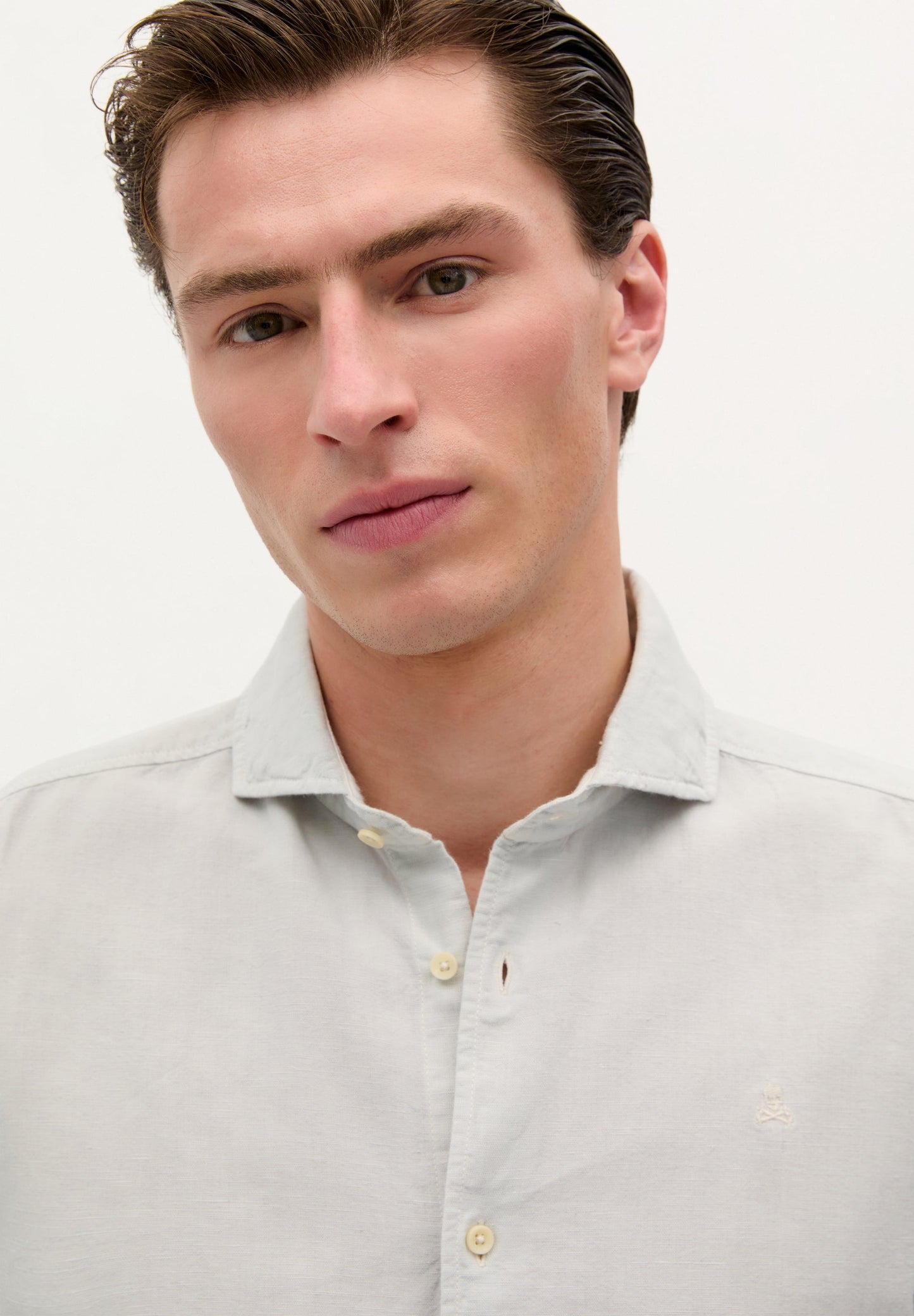 LINEN SKULL SHIRT