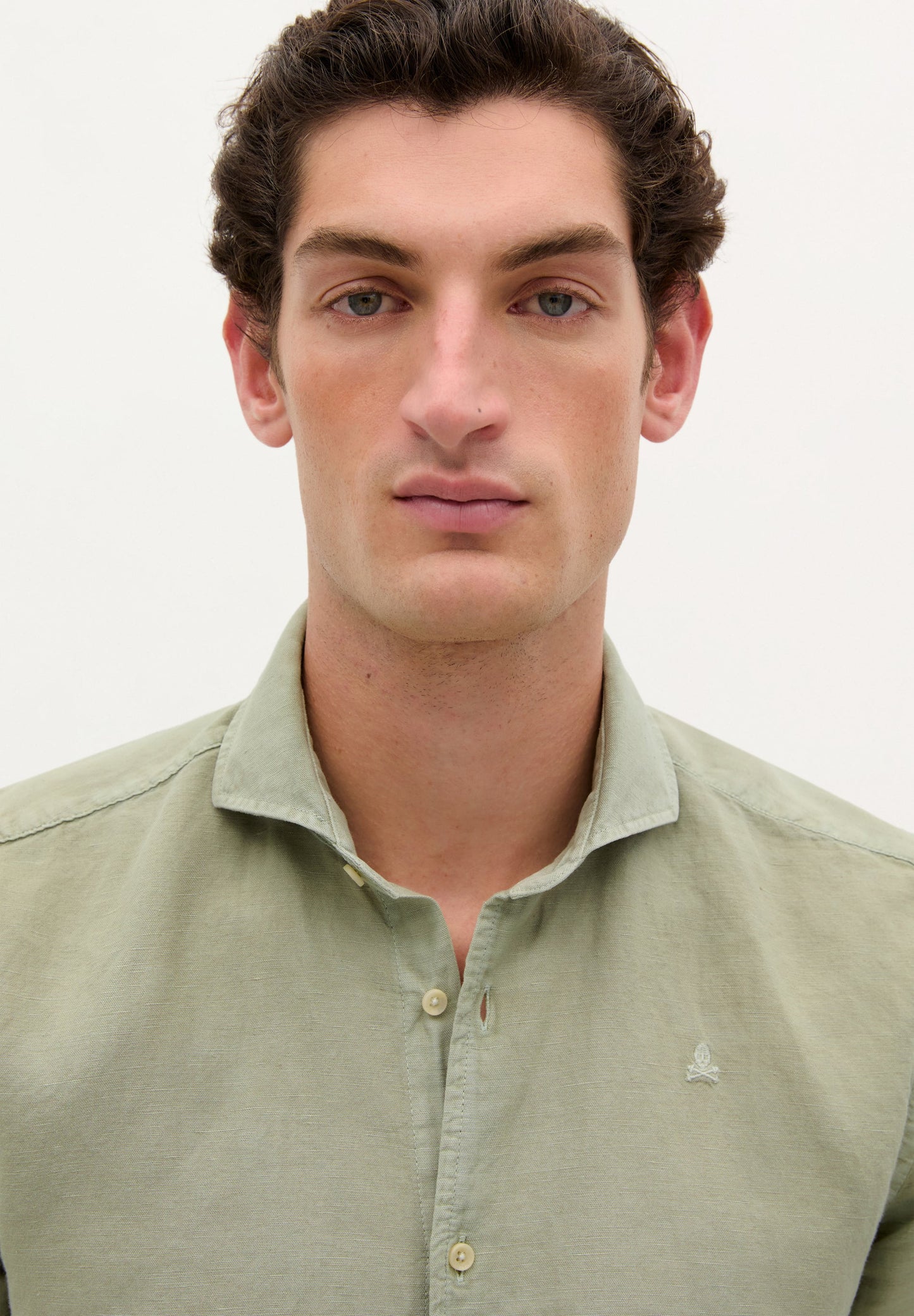 LINEN SKULL SHIRT