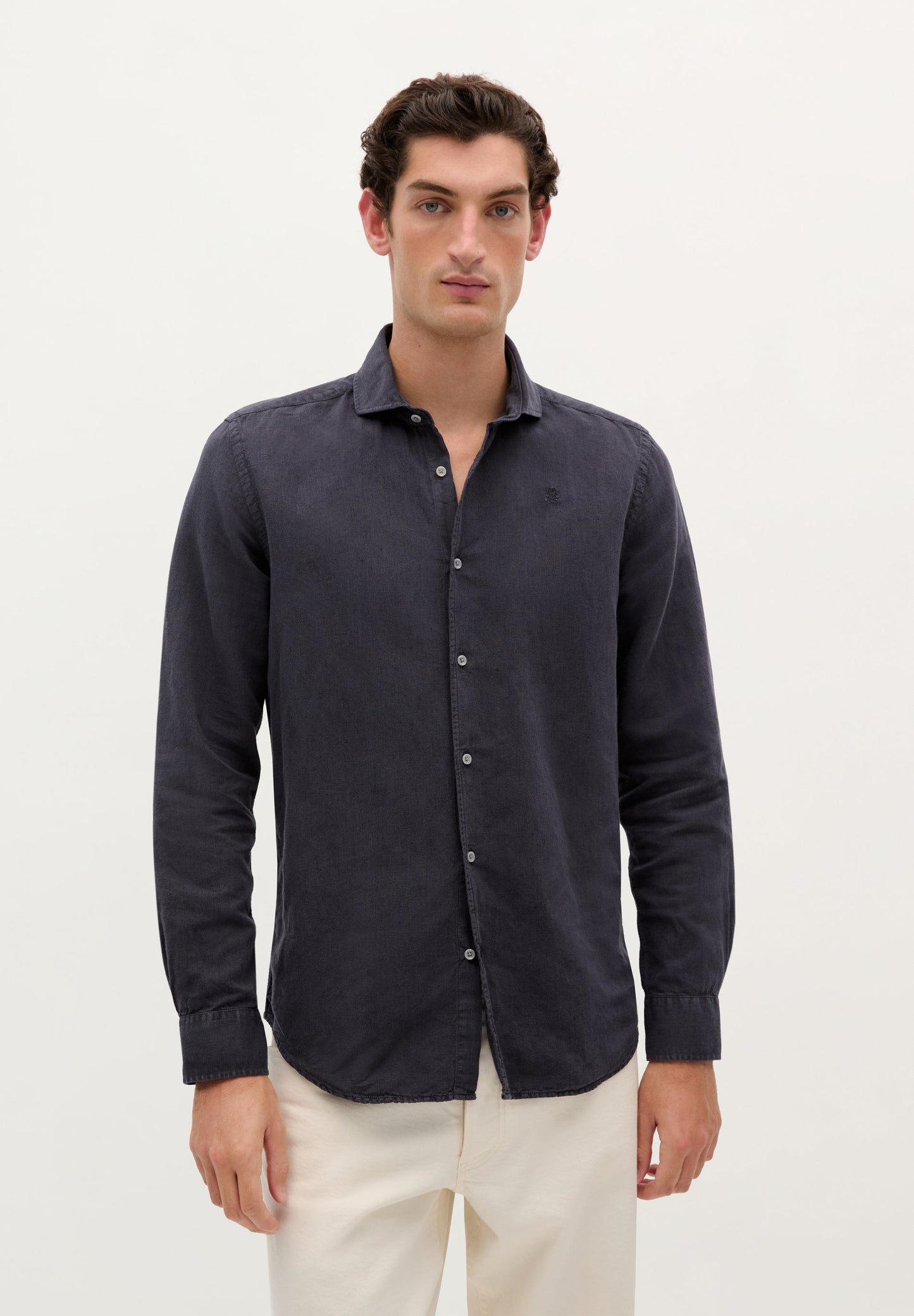 LINEN SKULL SHIRT