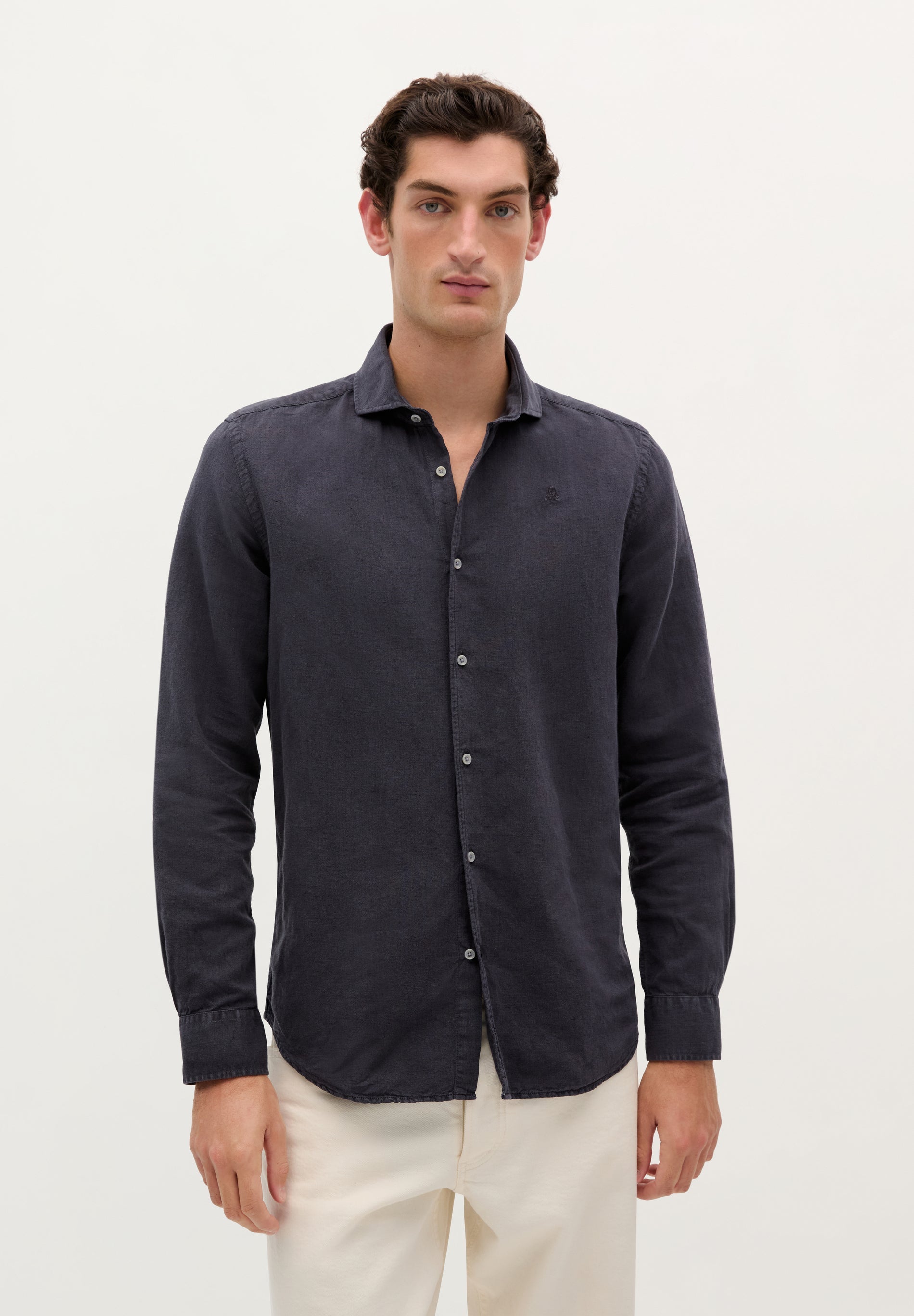 LINEN SKULL SHIRT