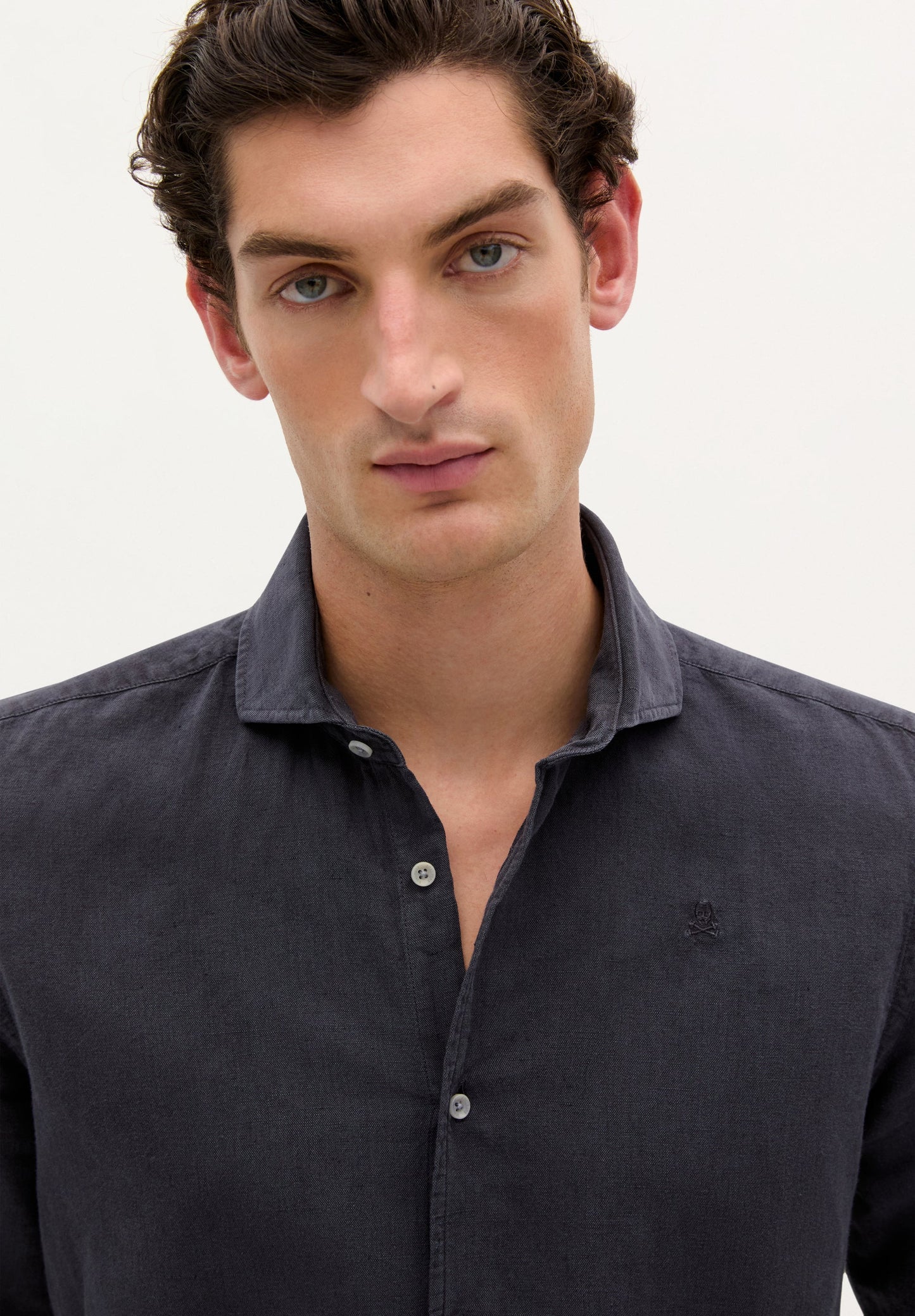 LINEN SKULL SHIRT
