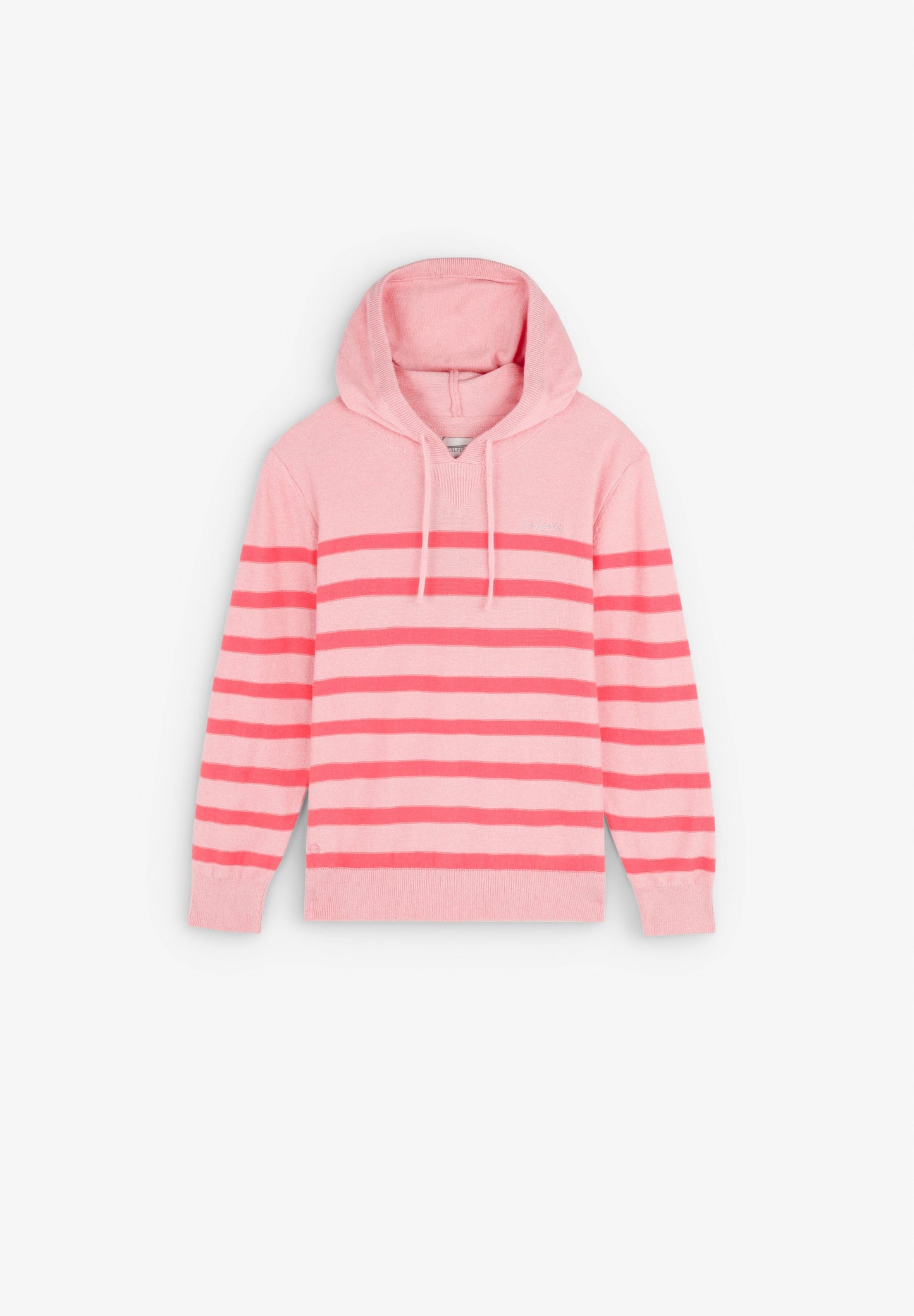 STRIPED KNIT HOODIE