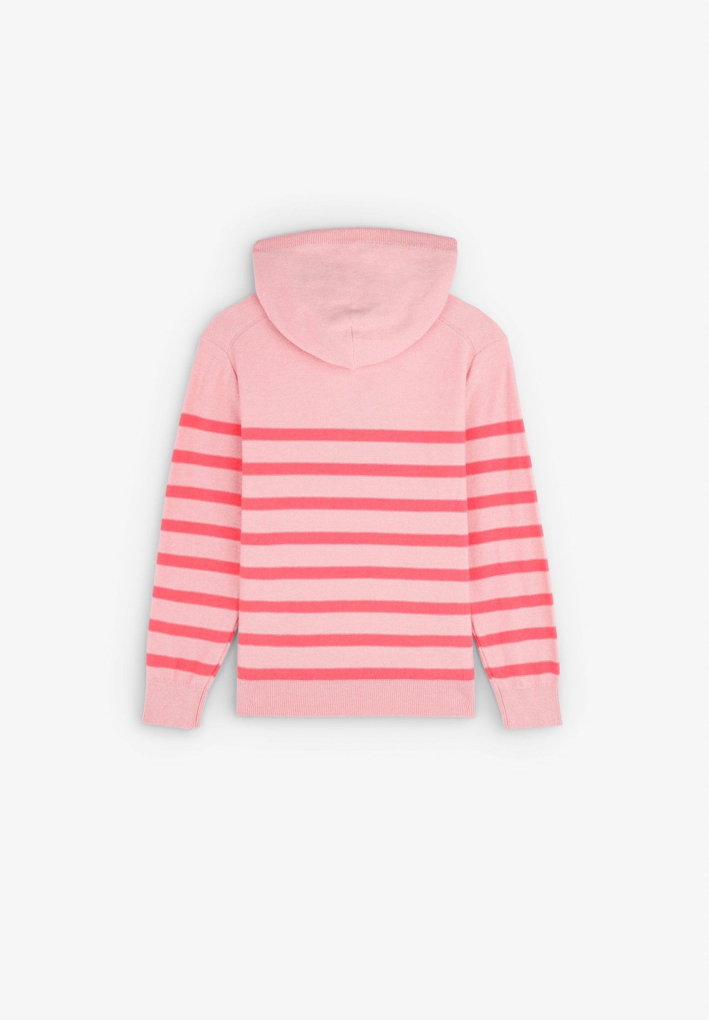 STRIPED KNIT HOODIE