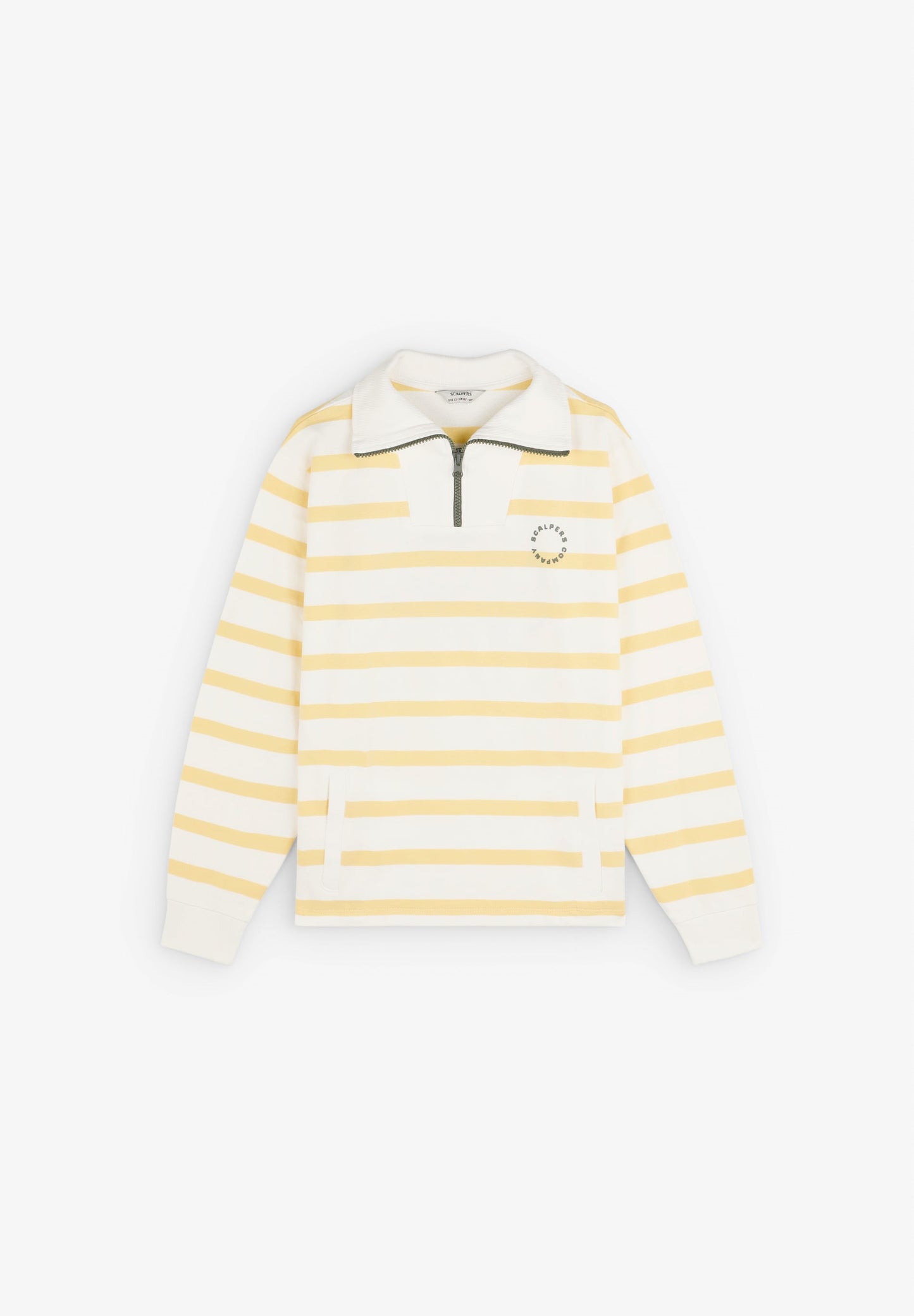 STRIPED PRINT SWEATSHIRT