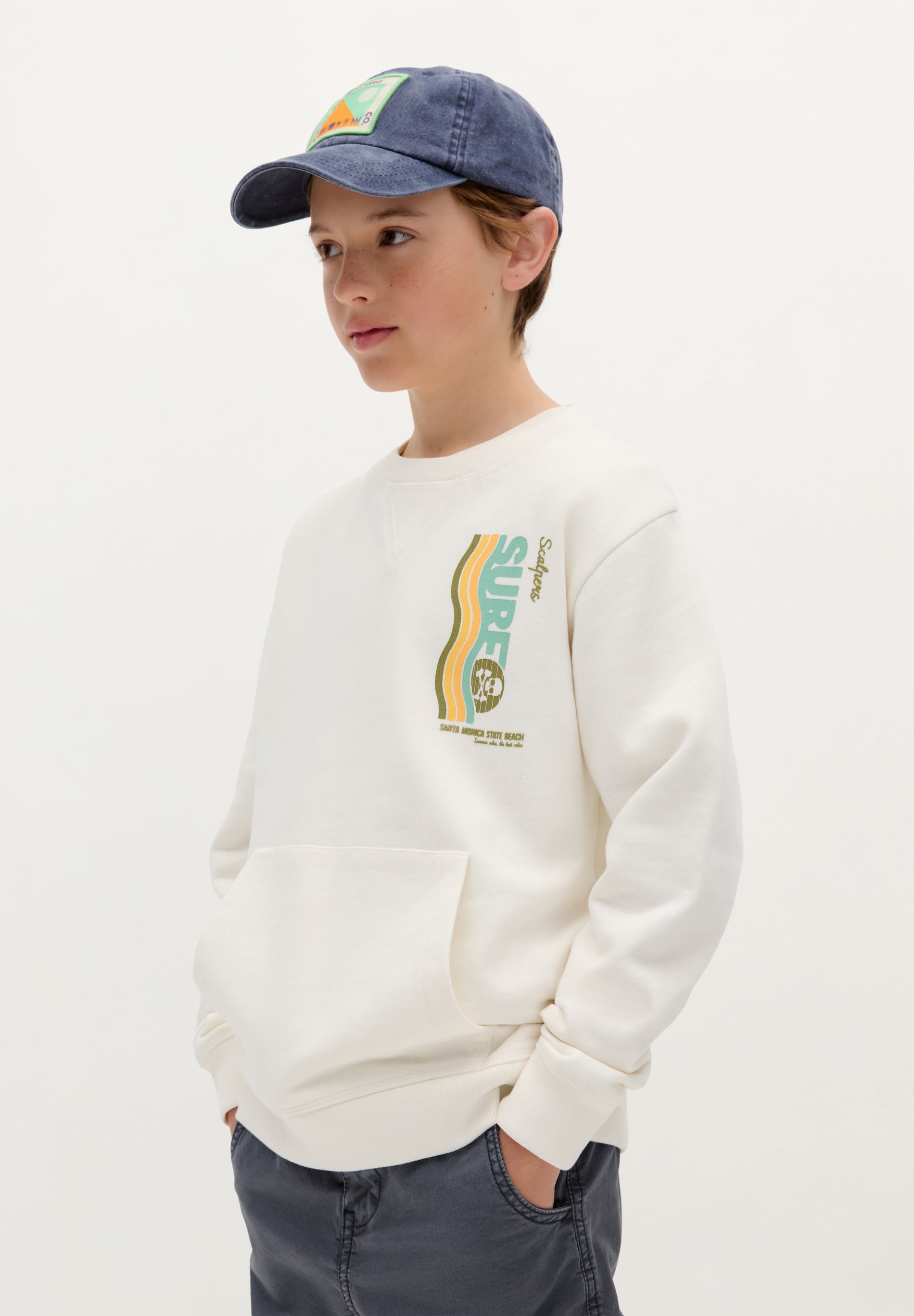 SURF PRINT SWEATSHIRT