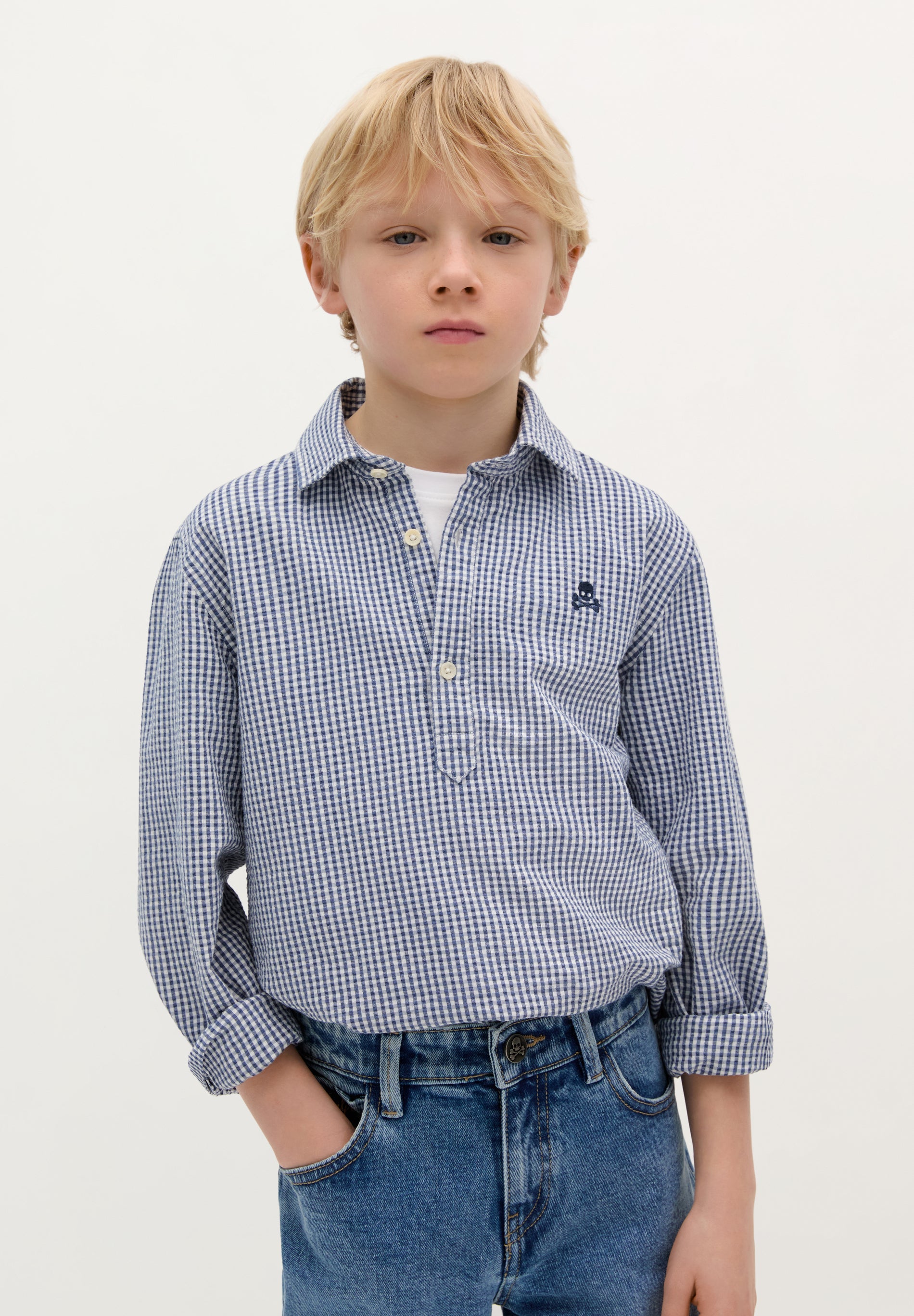 CHECK POLO SHIRT