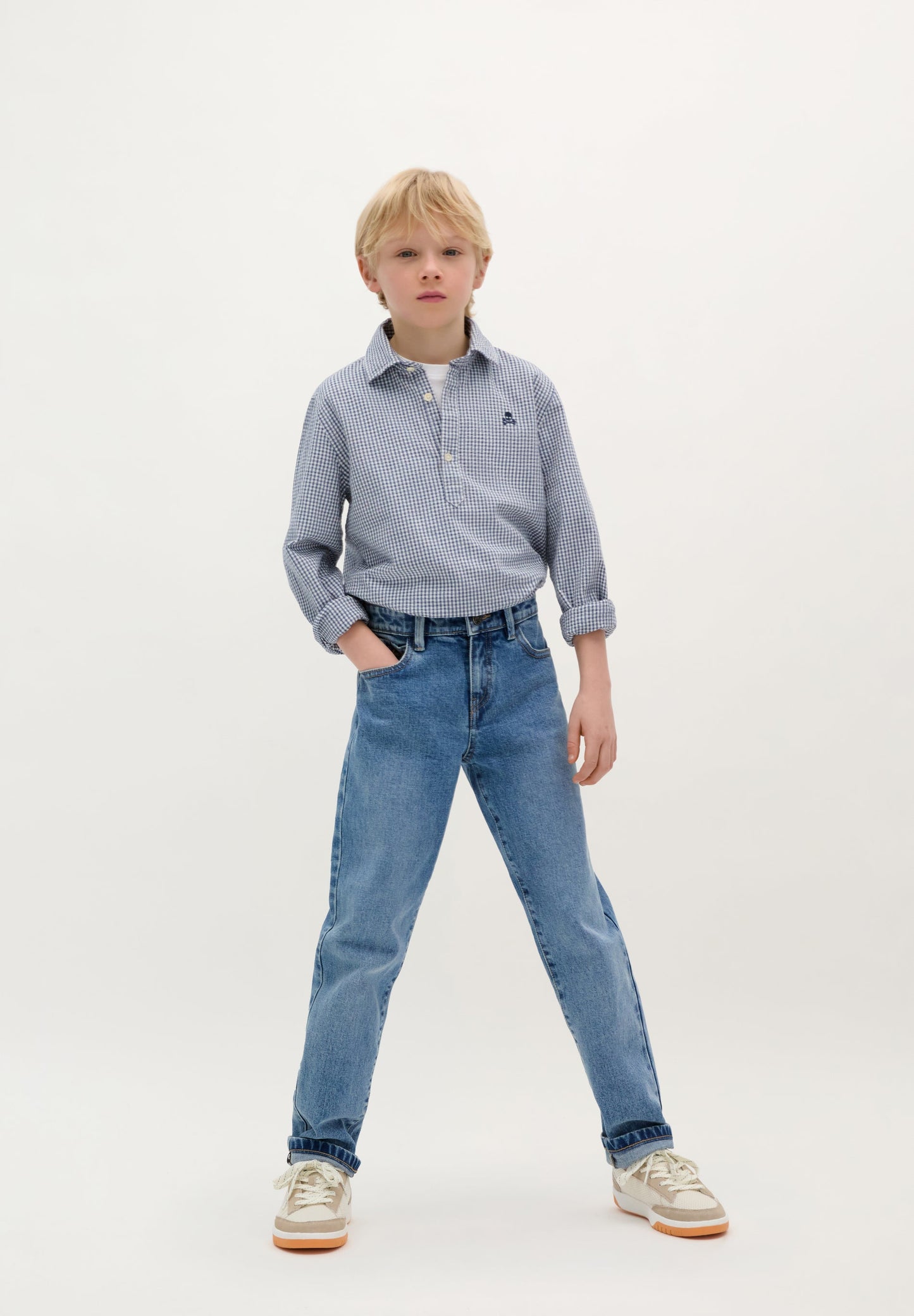 CHECK POLO SHIRT