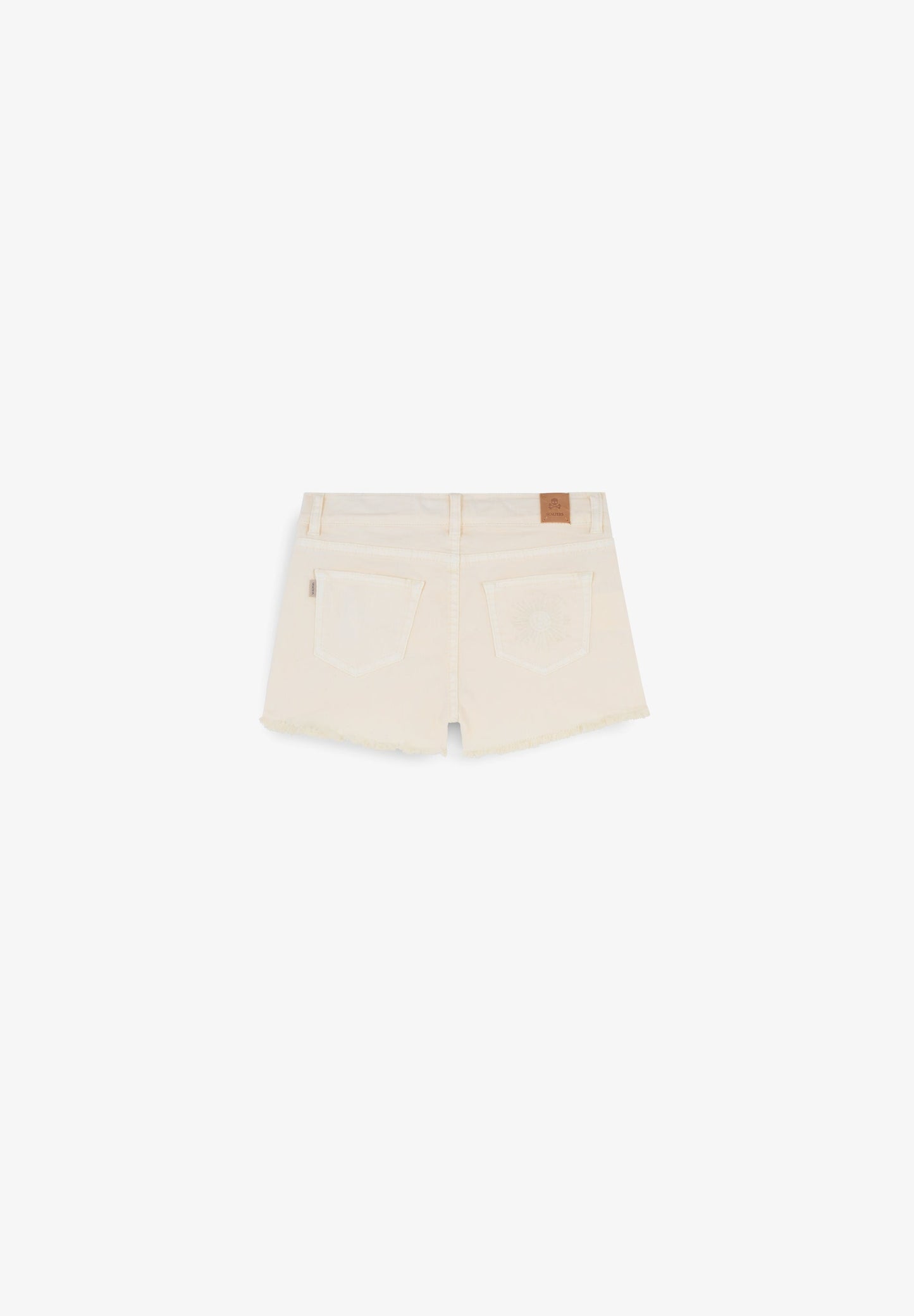 BERMUDA SHORTS WITH FLOWER EMBROIDERY