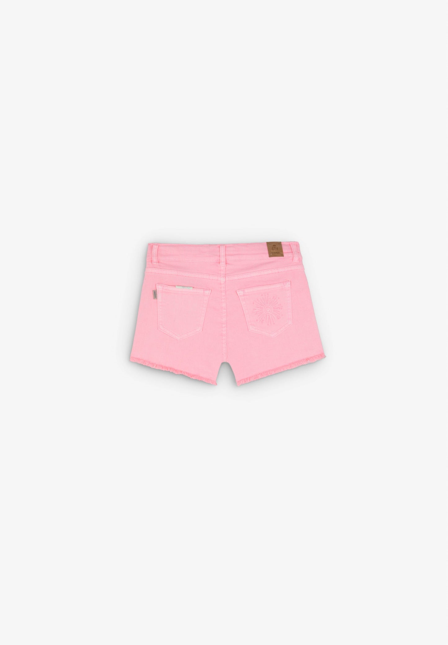 BERMUDA SHORTS WITH FLOWER EMBROIDERY