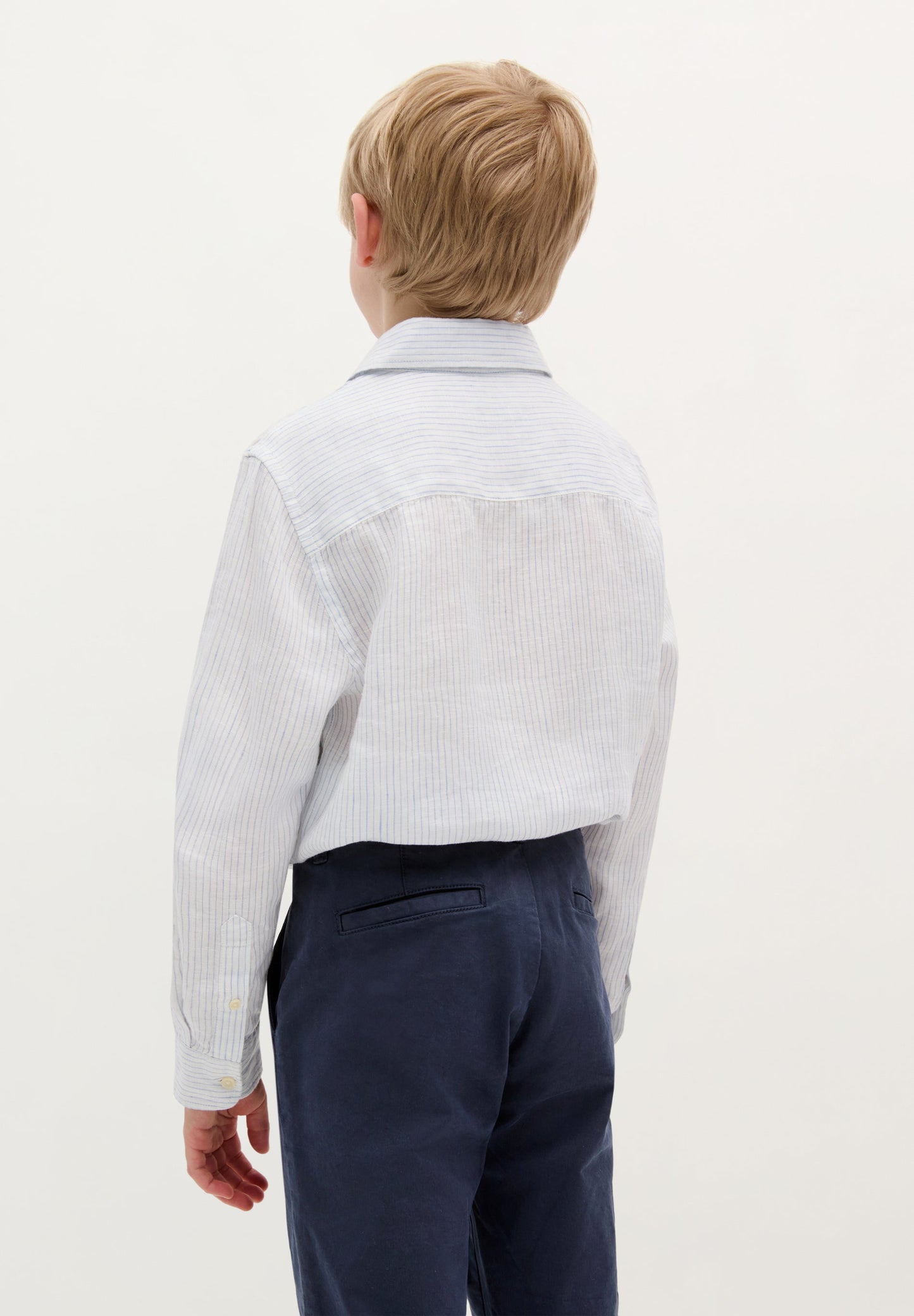 CHEMISE LIN RAYURES SKULL