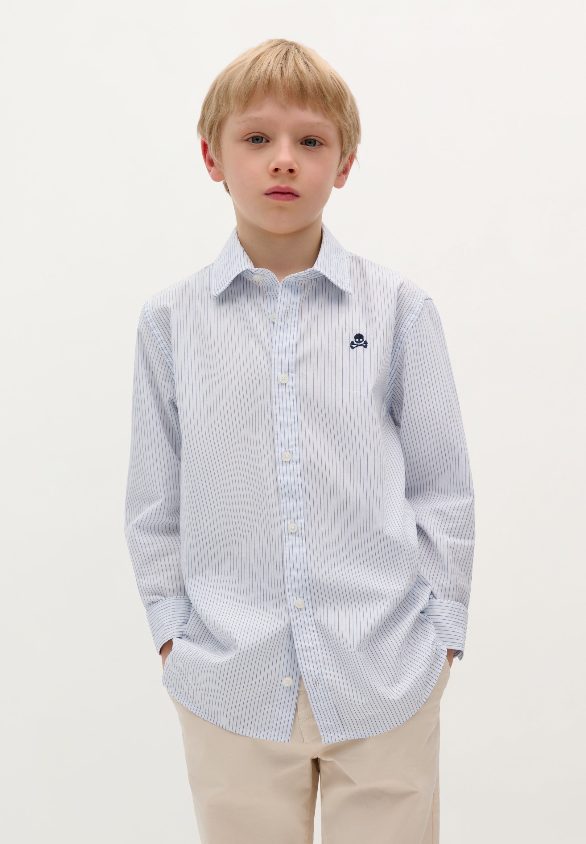 CHEMISE RAYURES LOGO