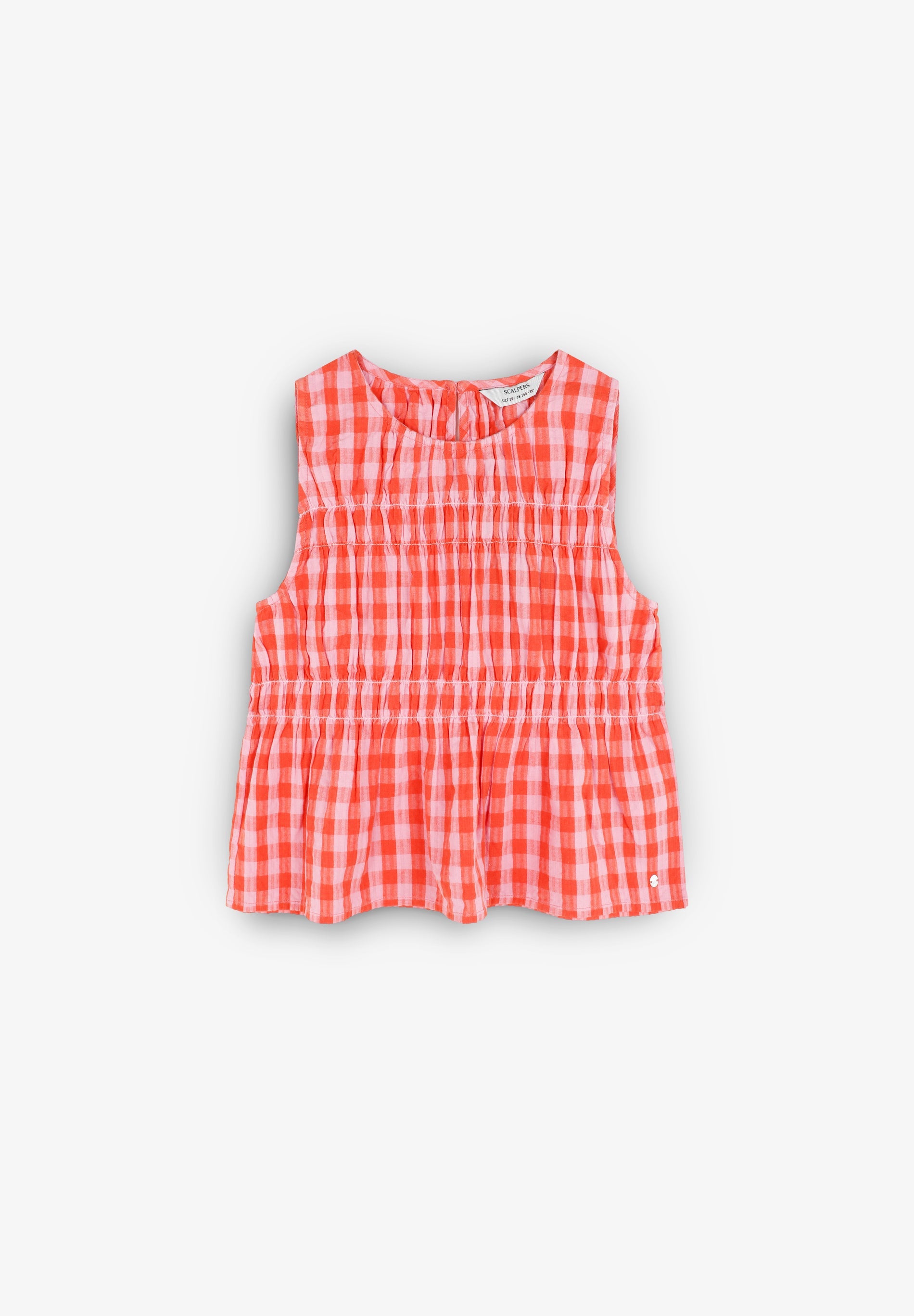 GINGHAM PRINT TOP