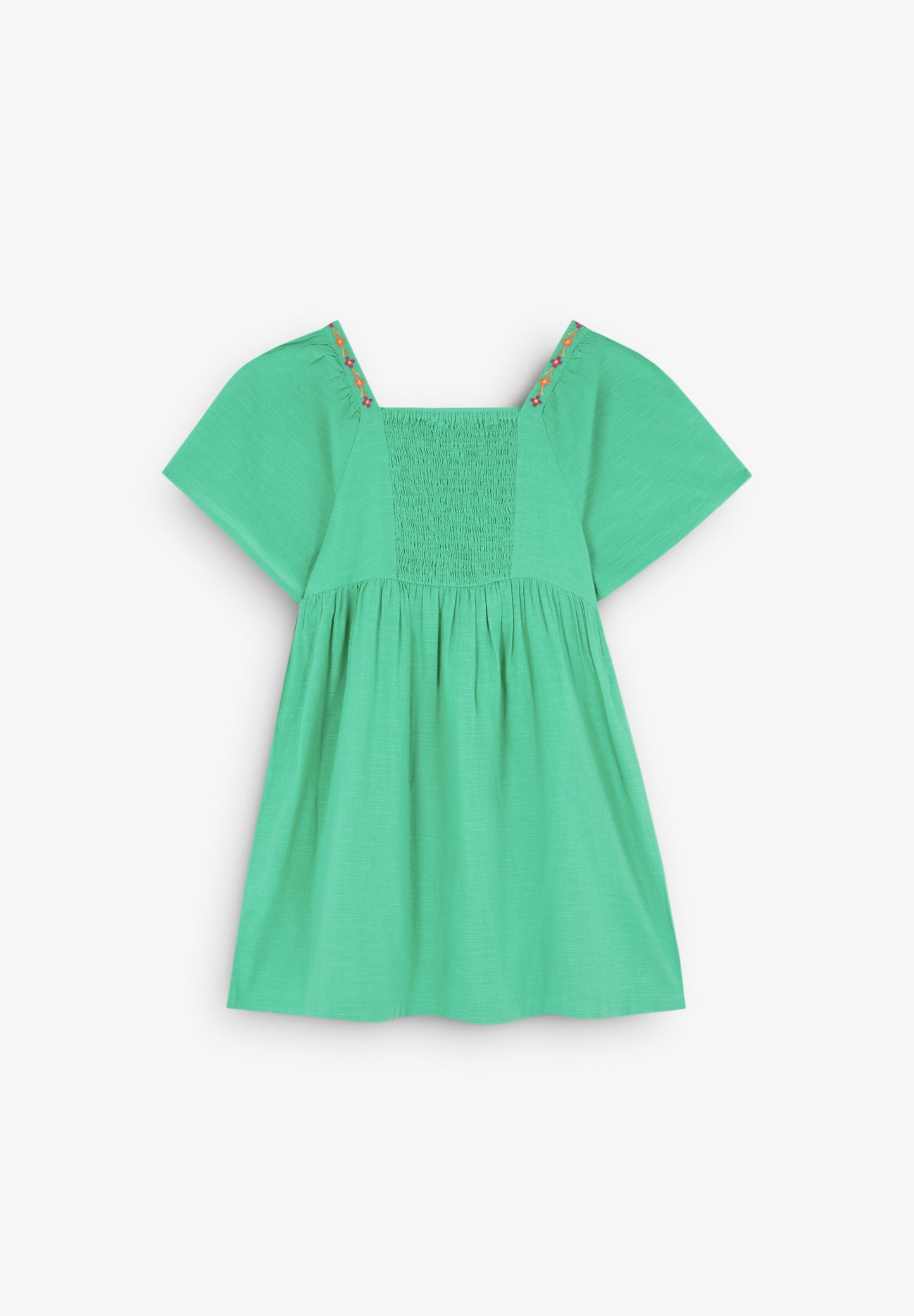 ROBE COTON FLEURS BRODÉES
